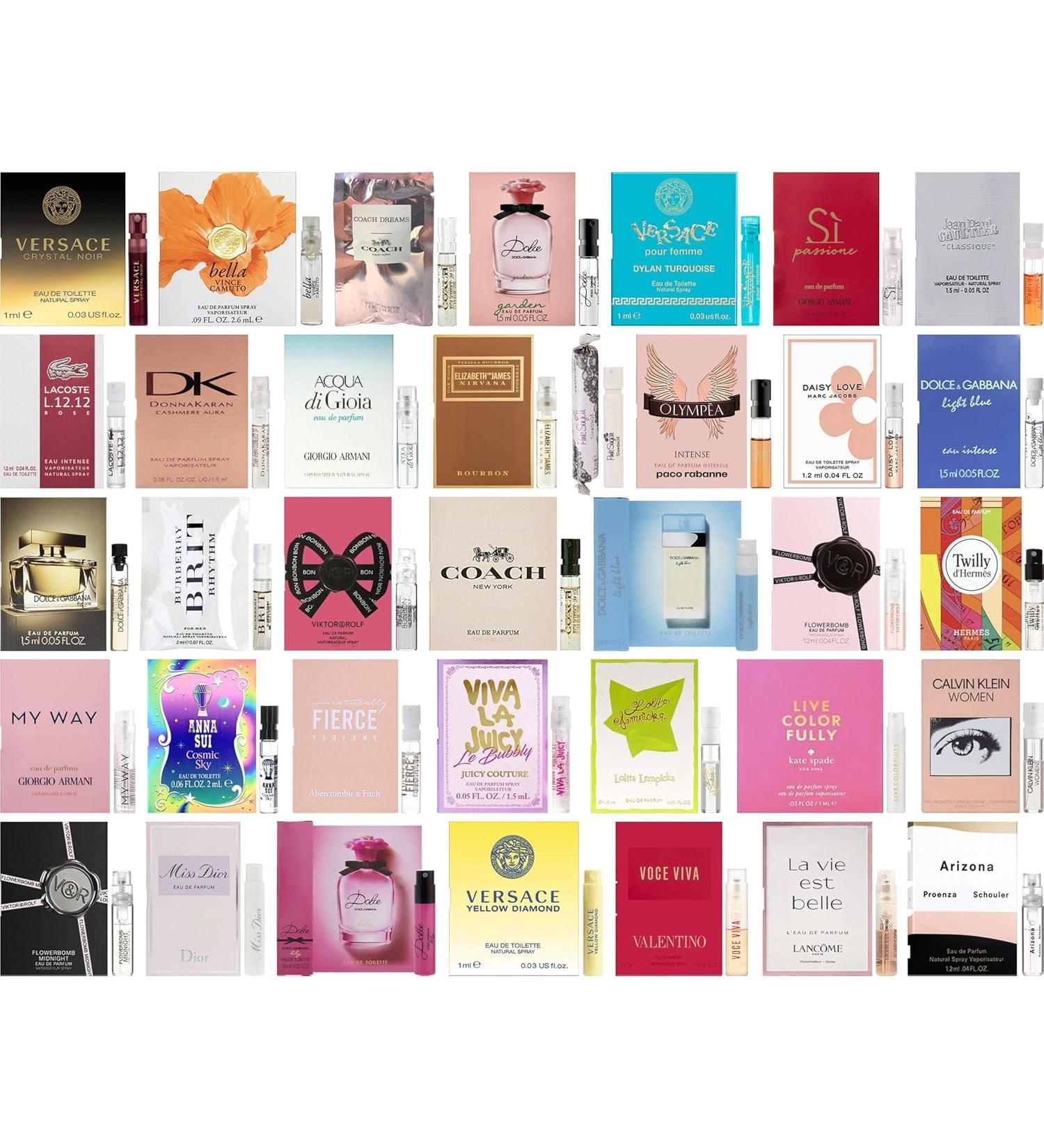 Perfume Sampler Set for Women - Designer Fragrance Brands (0.05 fl oz (Pack of 10)) - Buy Online on GoSupps.com