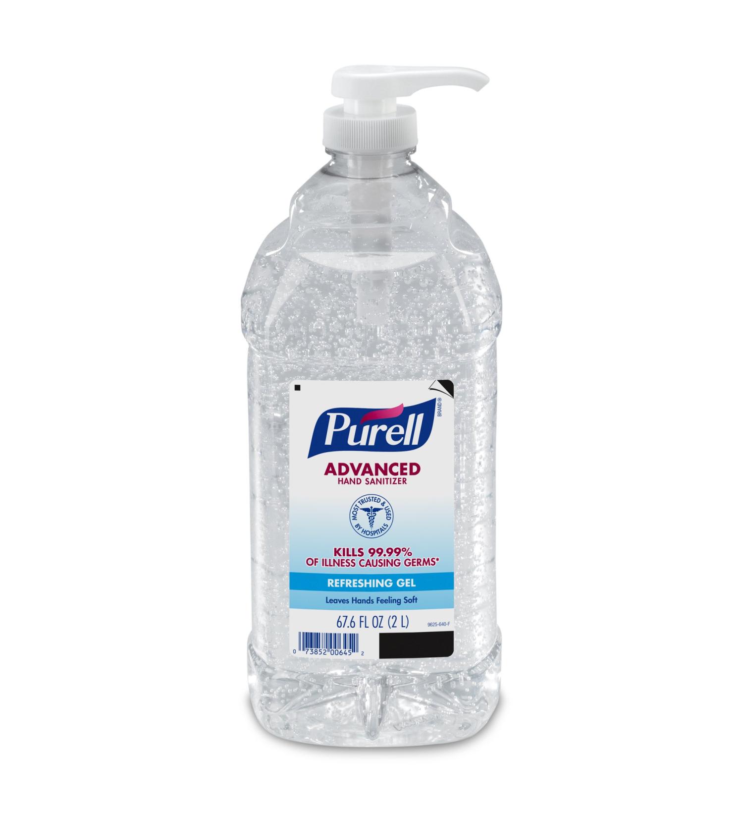 PURELL Advanced Hand Sanitizer Refreshing Gel for Workplaces Clean Scent 2 Liter pump bottle (Pack of 1) 9625-04-EC - Buy Online on GoSupps.com