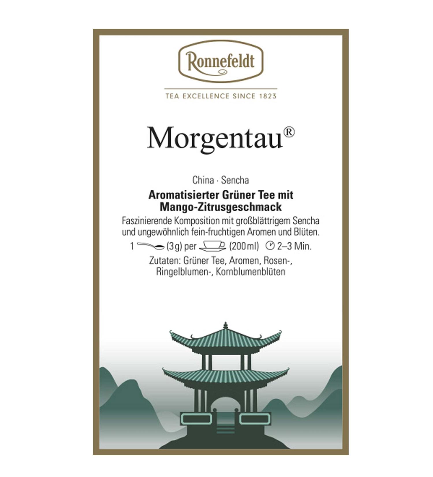 Ronnefeldt Morgentau Th vert aromatis 1000 g - Buy Online on GoSupps.com