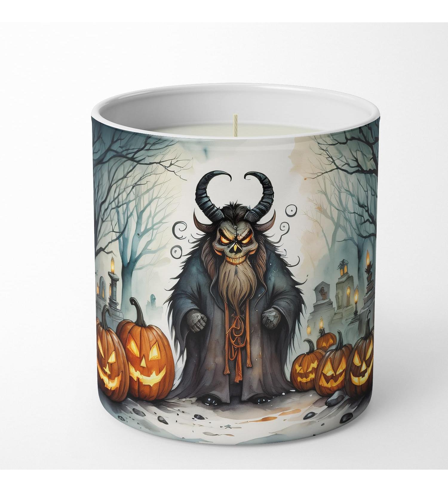 Krampus The Christmas Demon Soy Candle - Spooky Halloween Decor | Caroline's Treasures 10 oz - Ideal Gift for Home Office Kitchen & Bath - Buy Online on GoSupps.com