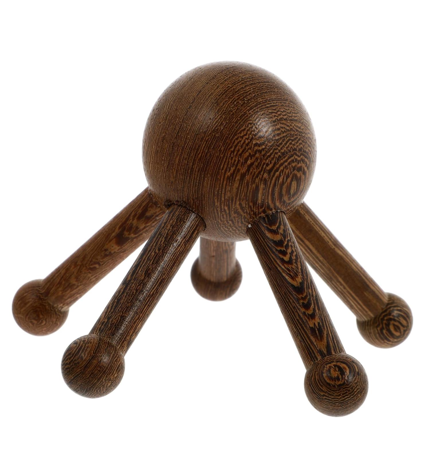 Beaupretty 1stk Hand Massager - Five Claws Scalp Massage Tool for Relaxation & Hair Care | Wooden Head Scraping Device - Buy Online on GoSupps.com