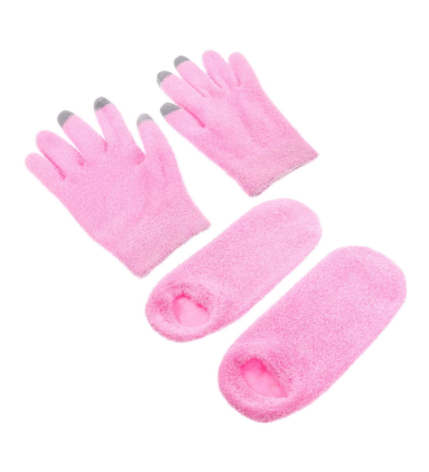 FRCOLOR 1 Set moisturizing Gloves Overnight Miss Foot Care moisturizing Socks Gel Dry Hands Hand Girl Child Gloves Pink moisturizing Socks moisturizing Gloves for Women Hand mask - Buy Online on GoSupps.com