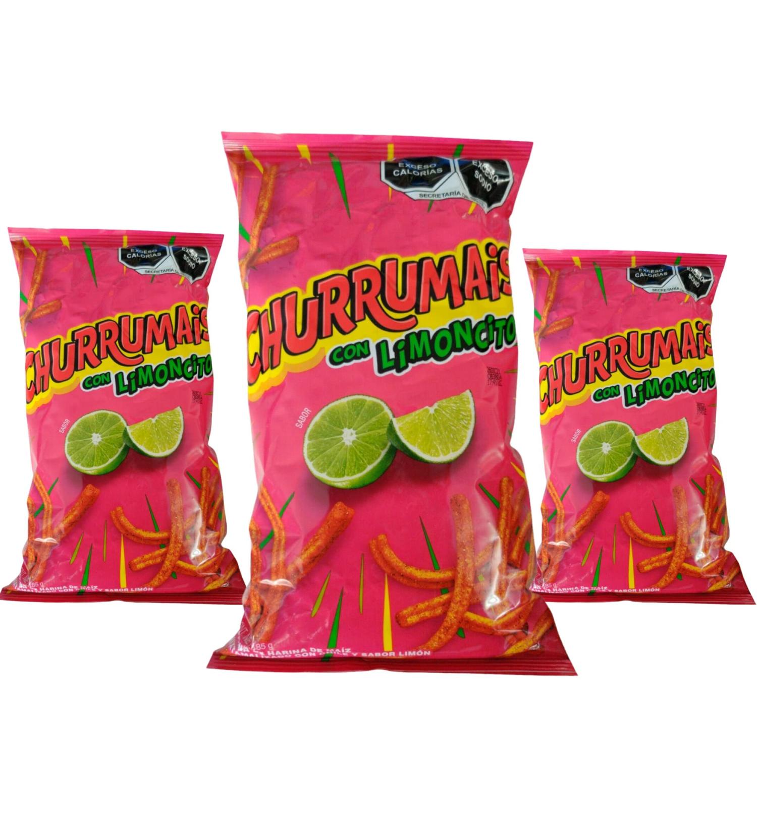 Sabritas Churrumais Con Limoncito (3 Pack) 6.52 oz - Traditional Mexican Large Chips - Buy Online on GoSupps.com