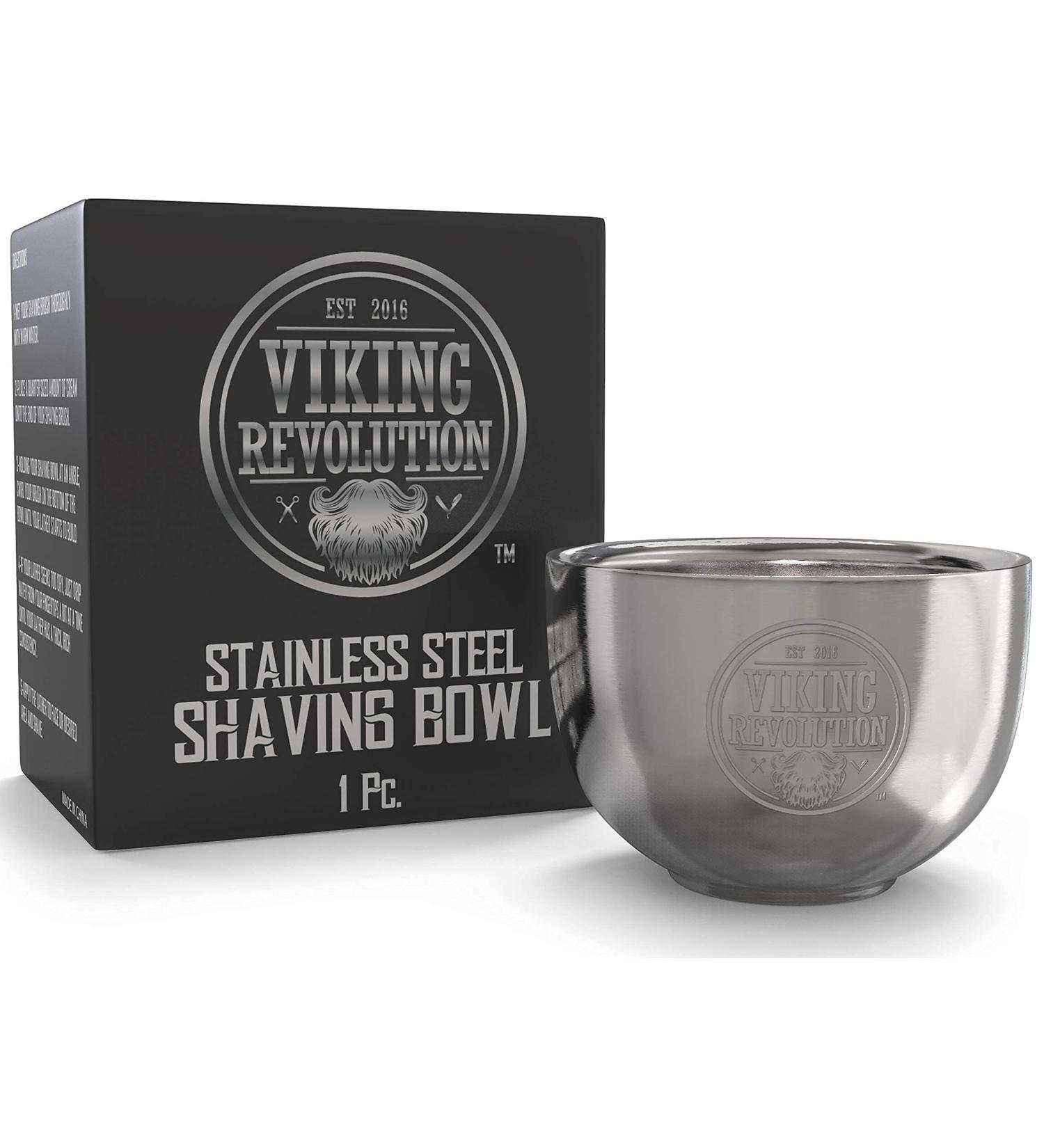 Stainless Steel Shaving Soap Bowl - Unbreakable Double Layer Shaving Mug for Wet Shave - Buy Online on GoSupps.com
