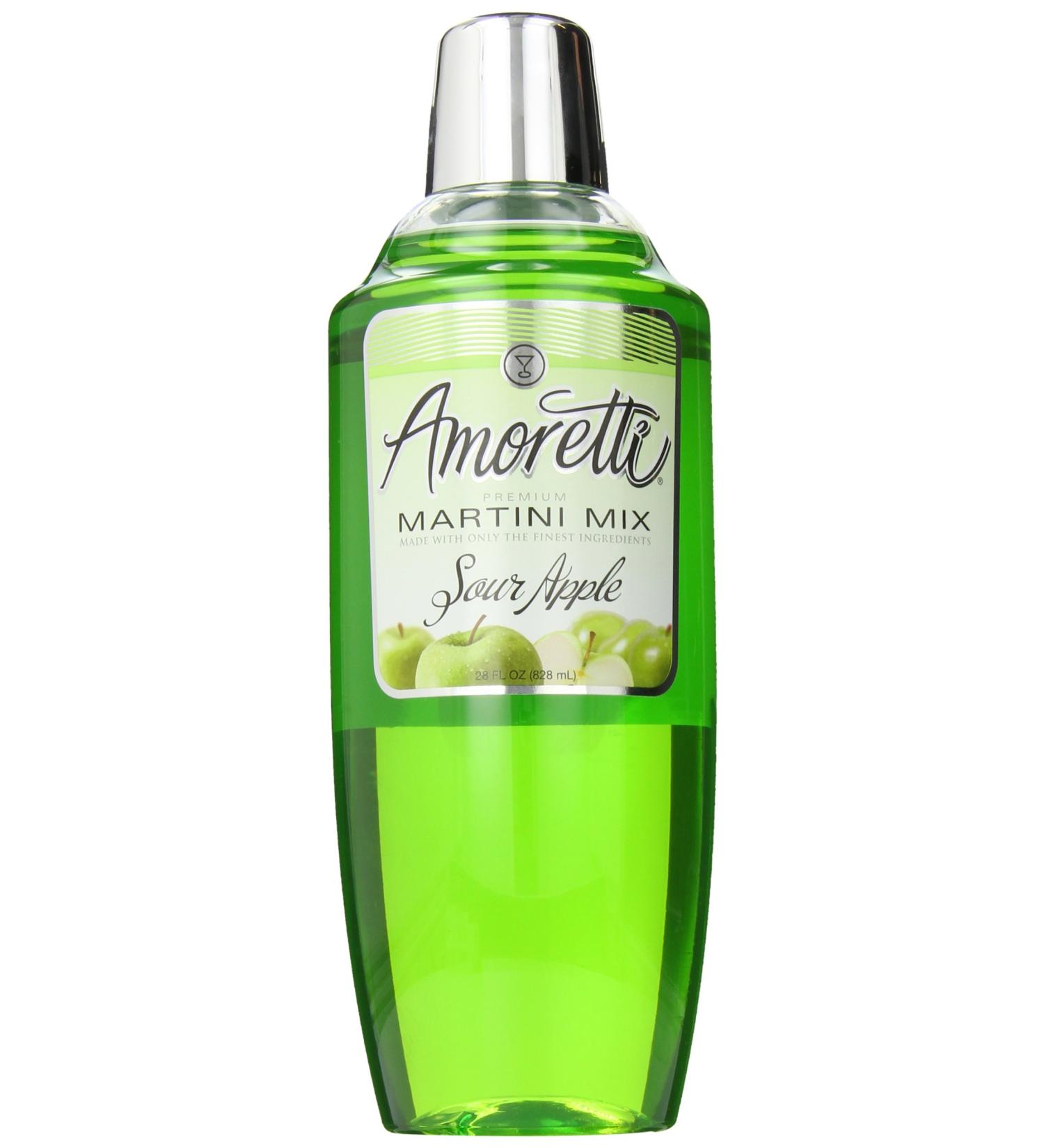 Amoretti Premium Martini Cocktail Mix, Sour Apple, 28 Ounce Sour Apple 28 Fl Oz (Pack of 1)