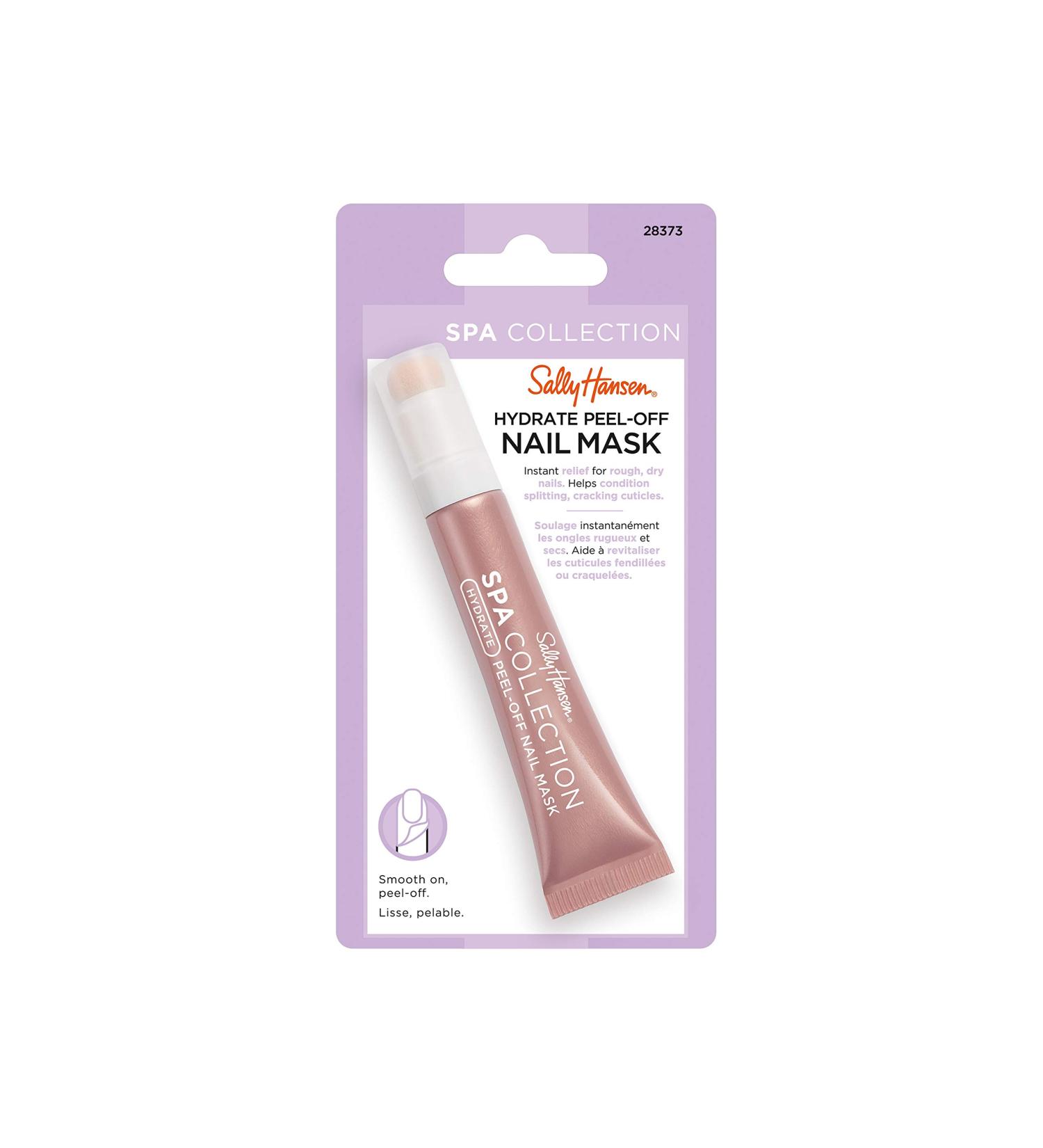 Sally Hansen Spa Collection Peel-Off Nail Mask Hydrating Nail Treatment Infused with Hyaluronic Acid Instant Relief