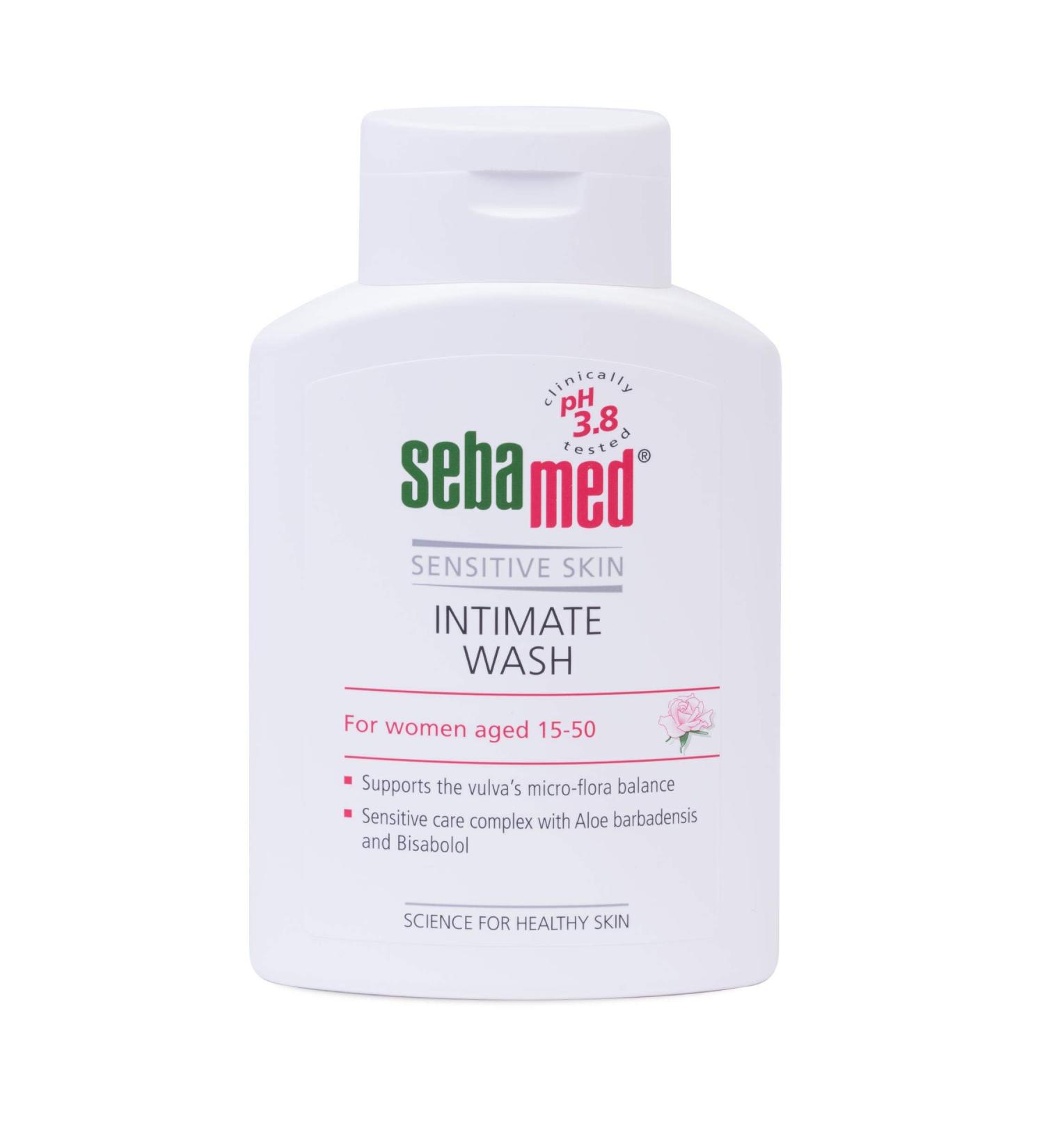 Sebamed Feminine Intimate Wash Sensitive PH3.8 200ml - Gentle pH Balanced Cleanser - Buy Online on GoSupps.com