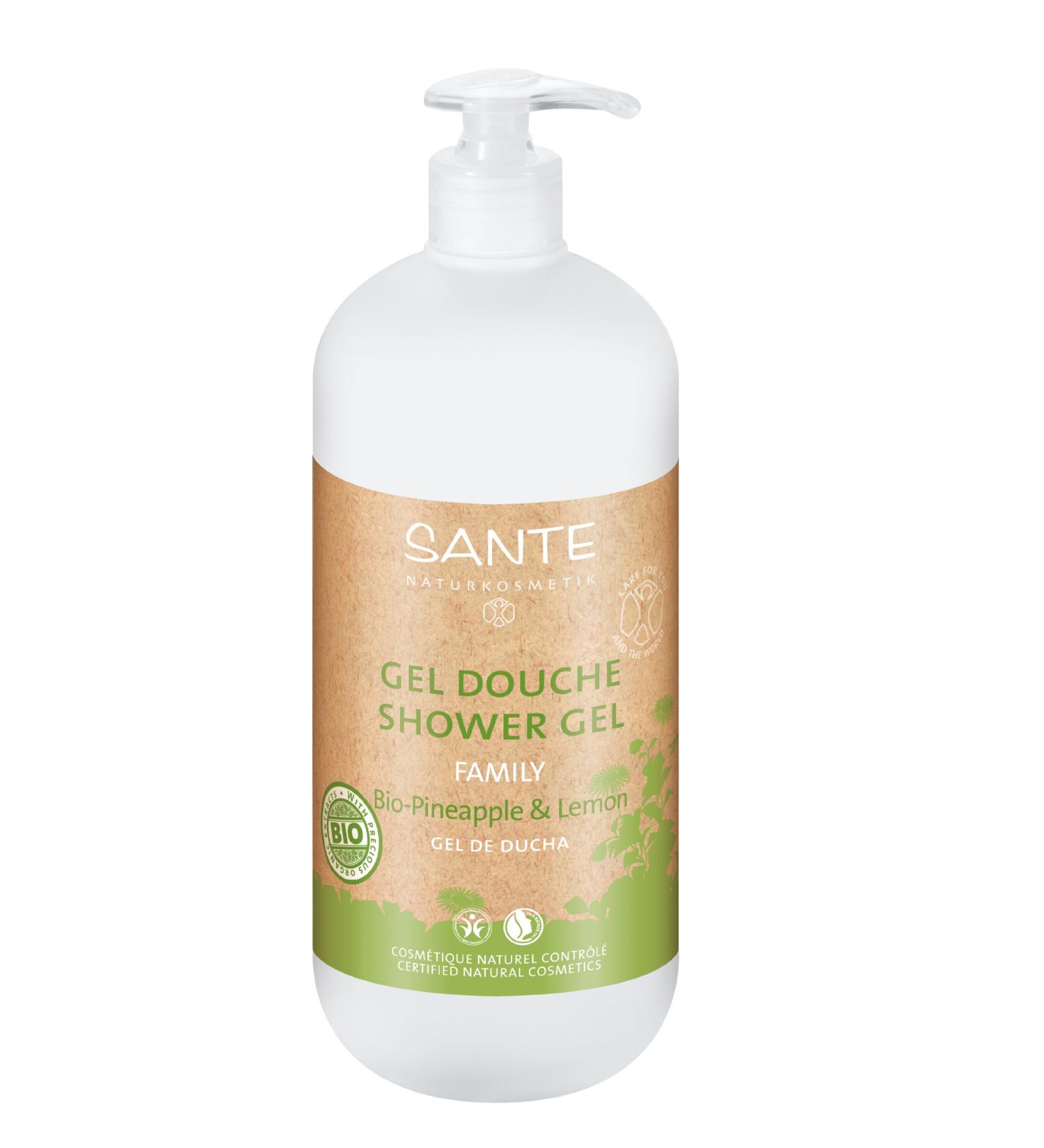 Sante Shower Gel Organic 950 ml Pineapple and Lemon