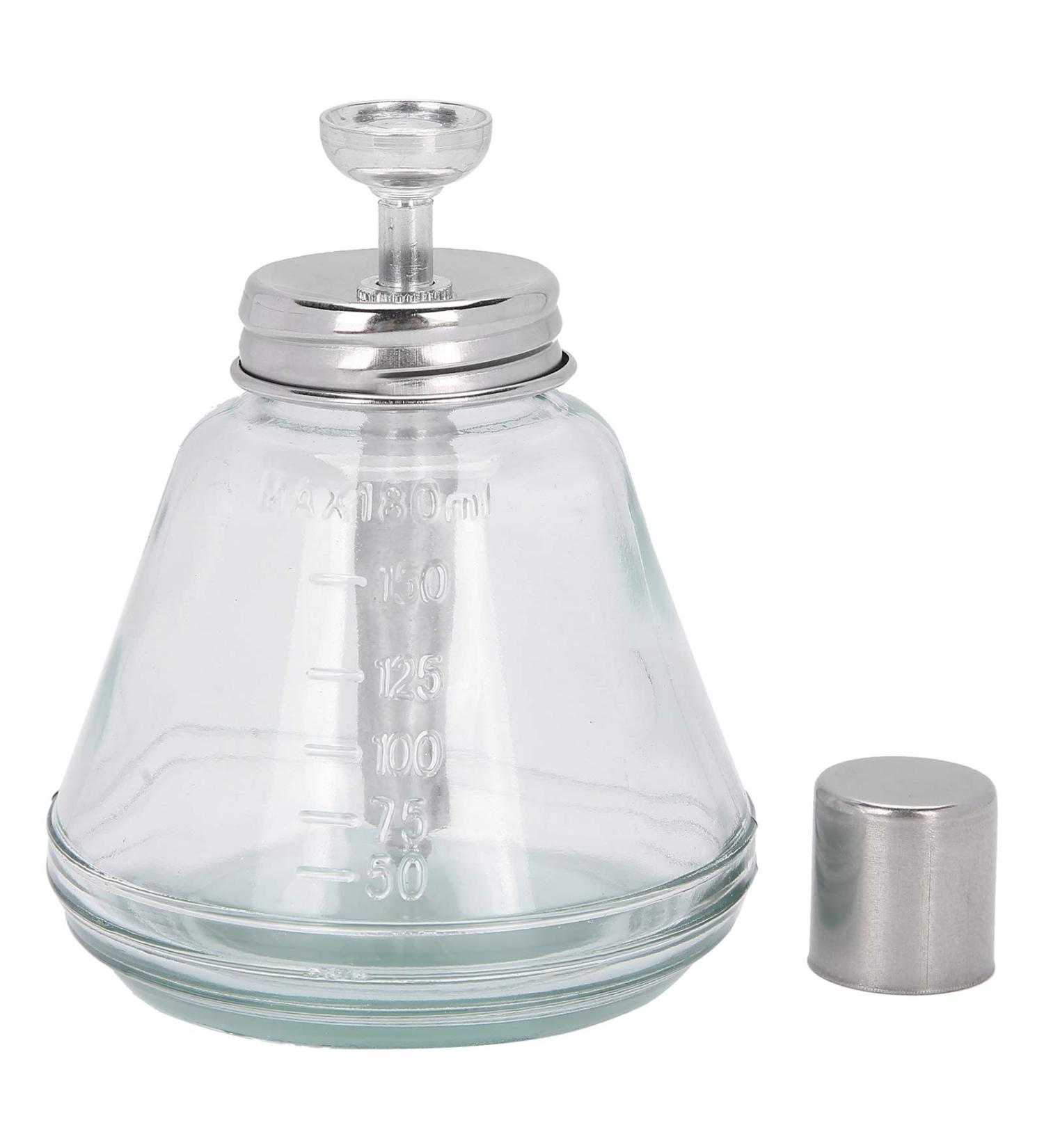 Press Bottle Dispenser 180ml Press Type Liquid Pump Dispenser Nail Polish Remover Refillable Bottle (Aluminum Core) - Buy Online on GoSupps.com