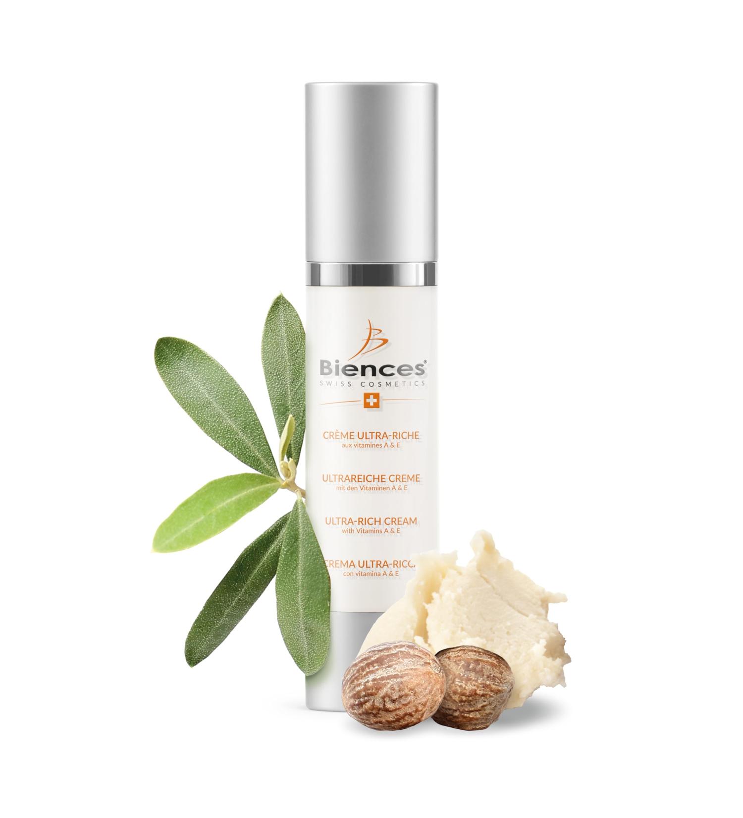 Biences Swiss Cosmetics - Nourishing and Anti-Aging Face Cream with Aloe Vera and Shea Butter - 100/100 Yuka & 99.96% Natural - Ideal for Dry and Sensitive Skin - 100% Swiss - 50ml - Buy Online on GoSupps.com