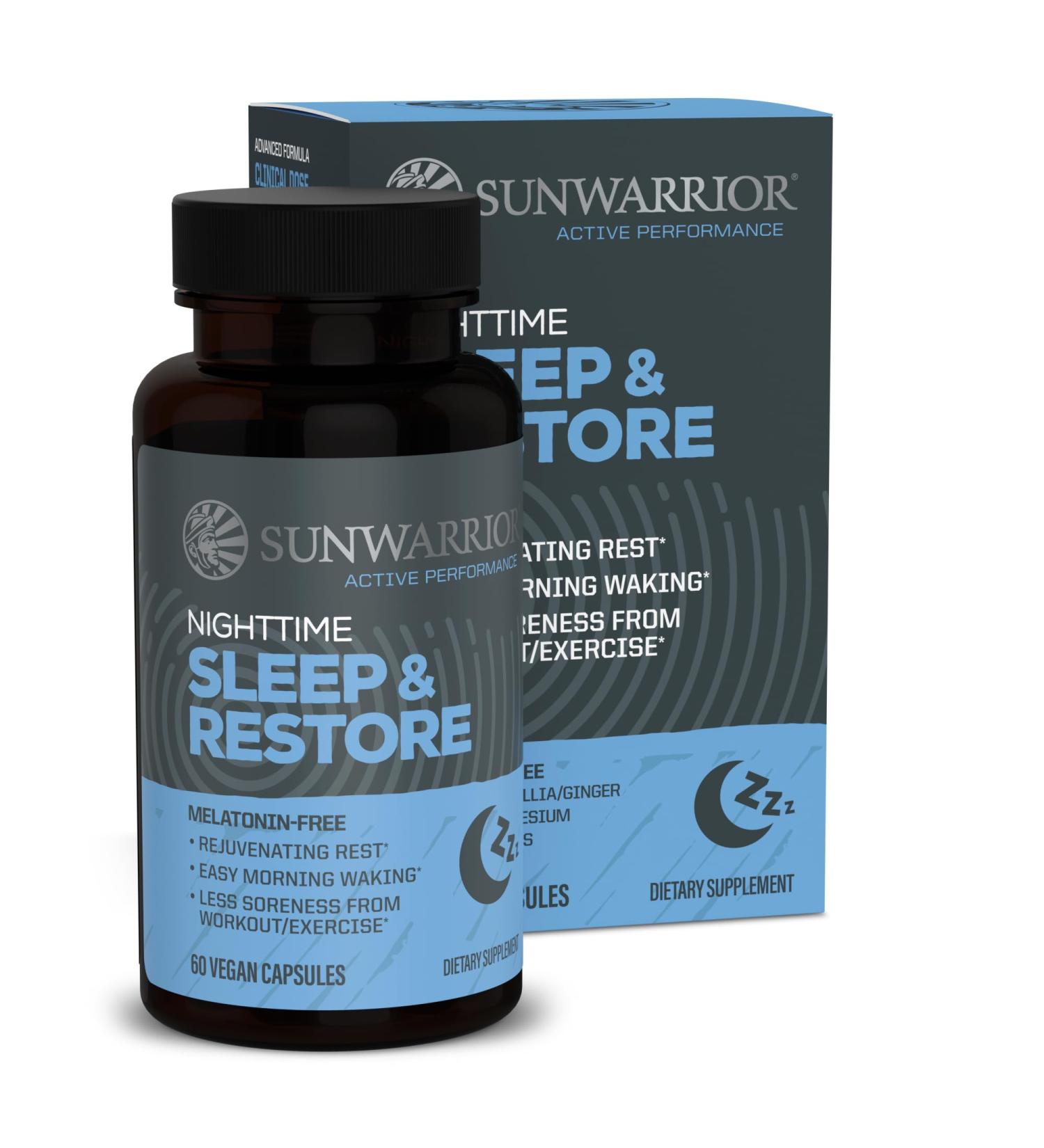 Sleep Support & Restore Capsules Melatonin-Free Sleep Aid for Deep Rest & Recovery Magnesium Chamomile Lemon Balm & Adaptogens for Relaxation Muscle Relief & Refreshing Mornings 60 Vegan Capsules - Buy Online on GoSupps.com