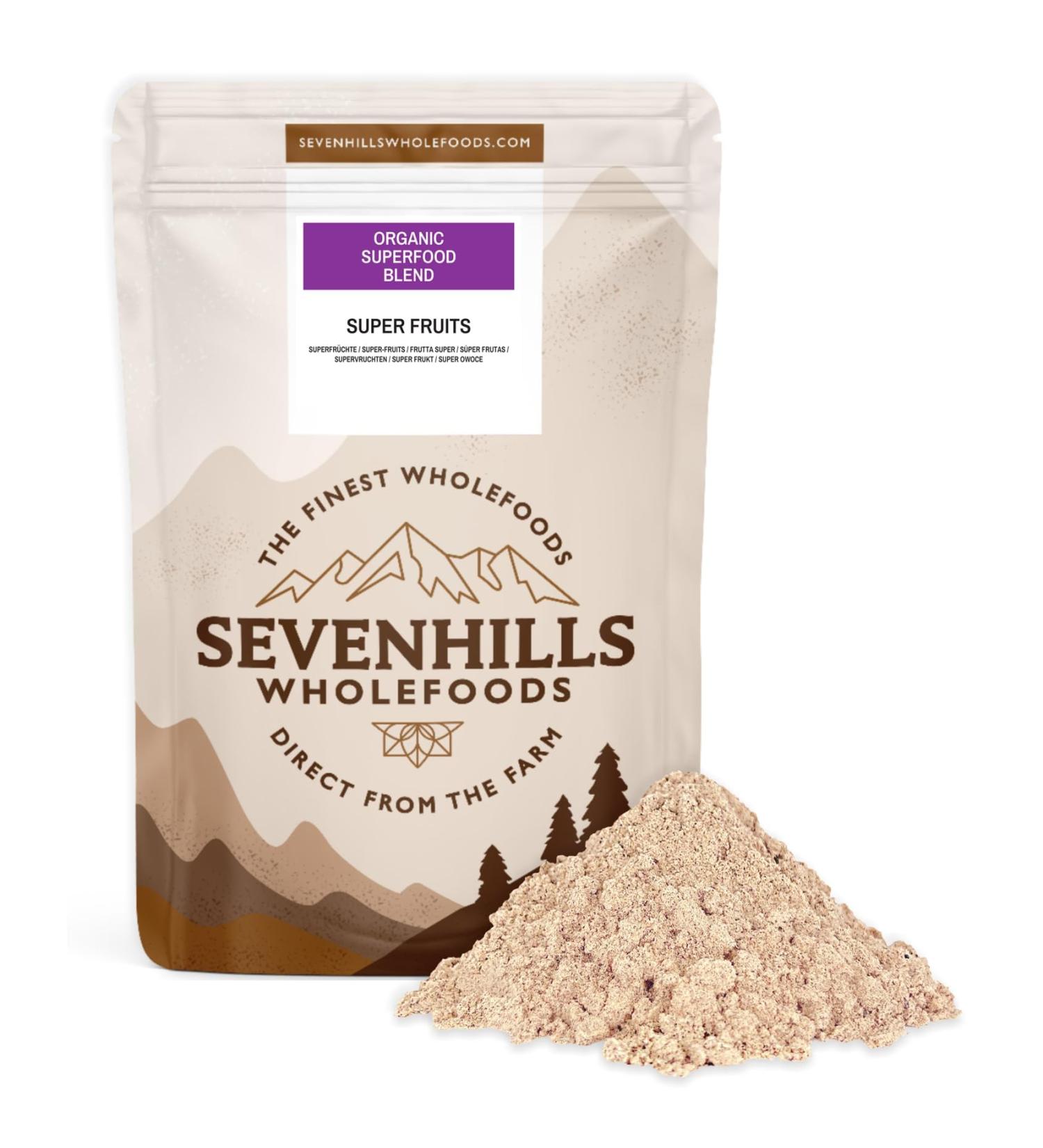 M lange de poudre de super fruits biologiques avec a a baobab ac rola et lucuma soutient l'immunit et la sant de la peau r duit la fatigue vitamine C naturelle 150g par Sevenhills Wholefoods - Buy Online on GoSupps.com