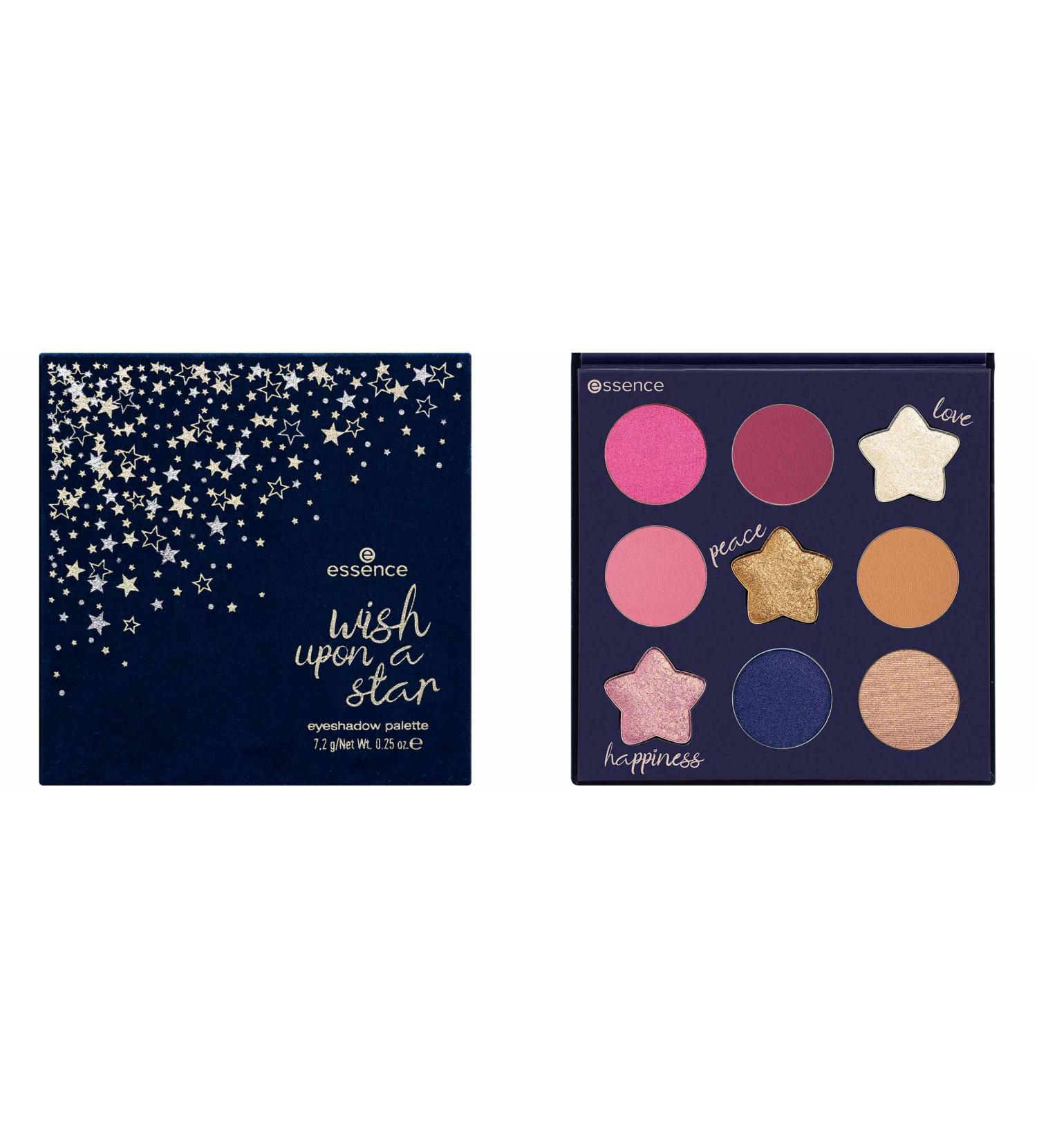 Essence Wish Upon A Star Eyeshadow Palette No. 01 Close Your Eyes ... Make A Wish!Contents: 7.2g eyeshadow palette with 9 colors 1 set