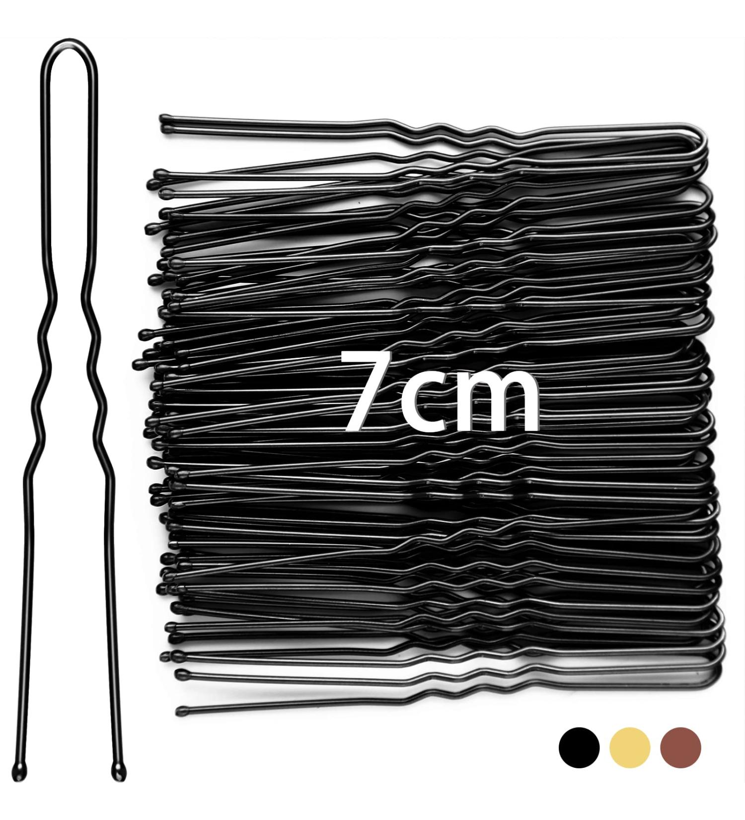 50pcs Black U Shaped Hair Pins for Women Girls - Mbsomnus 7cm Bobby Pins for Buns, Hair Grips for Thick Hair - Hair Styling Accessories for Wedding & Home Use - Buy Online on GoSupps.com