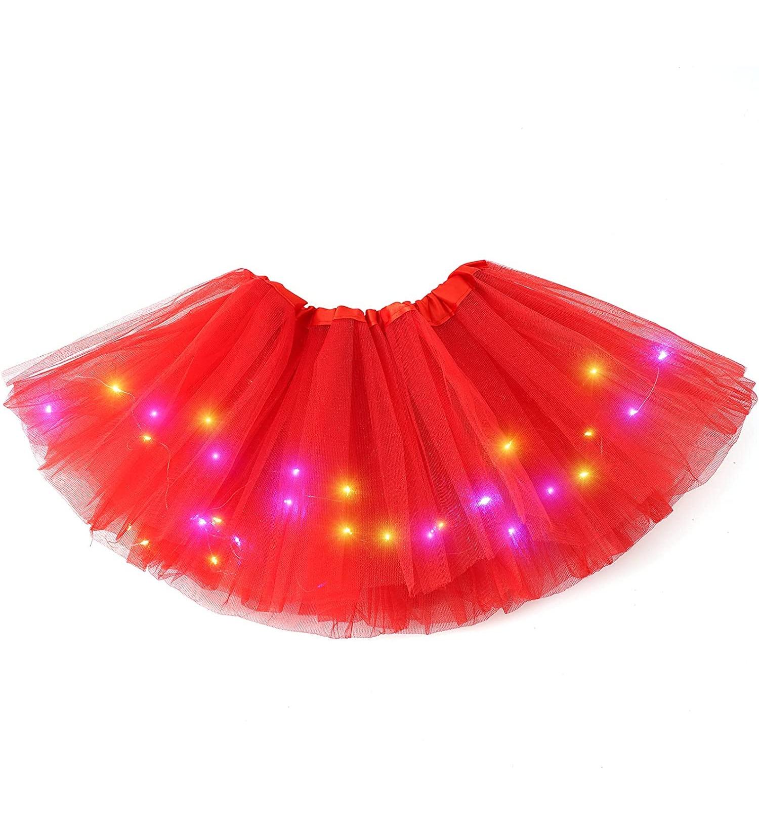 Womens LED Tutu Skirts - Light Up Ballet Dance Tulle Skirt for Party Costume - Buy Online on GoSupps.com