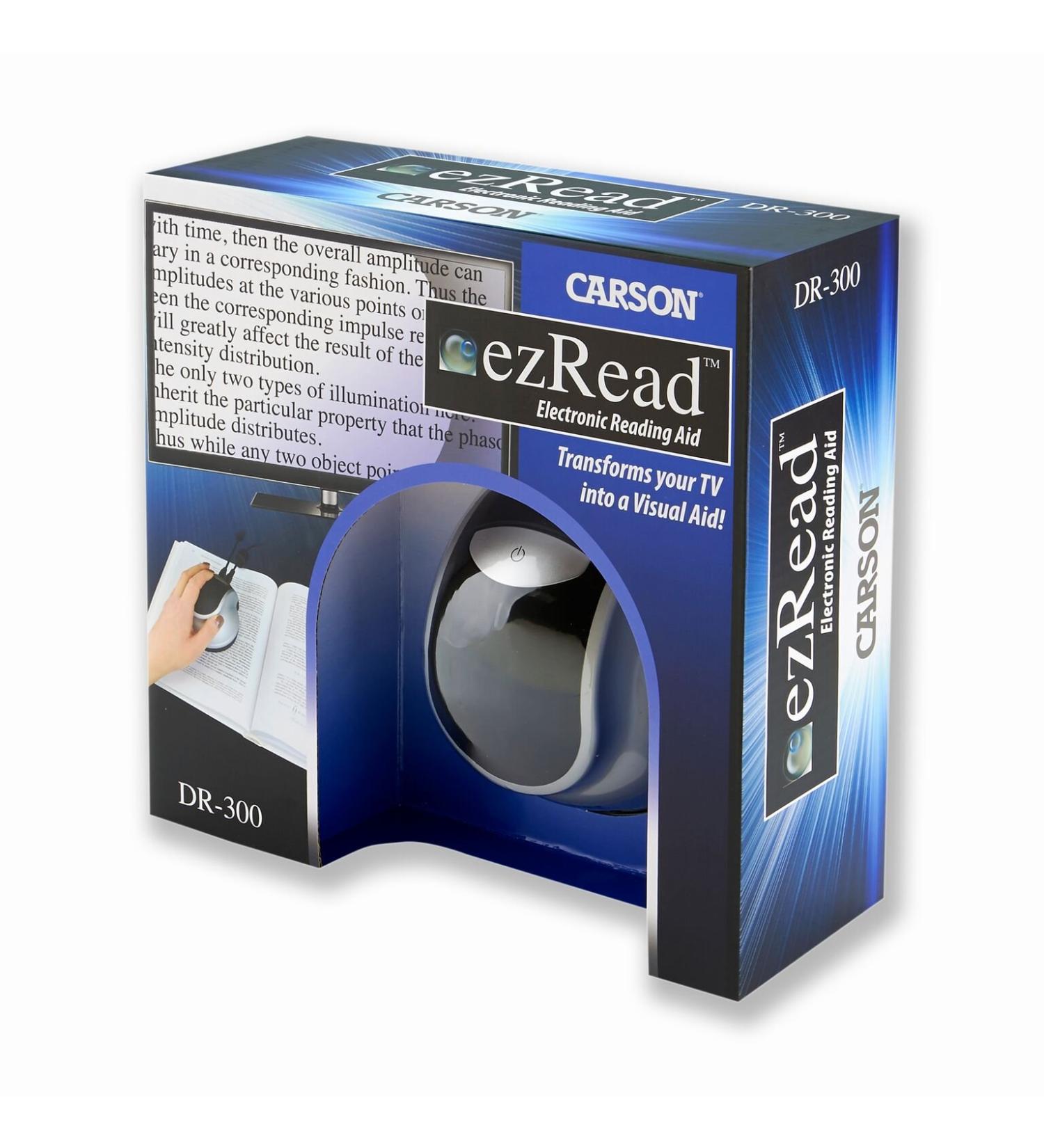 Carson DR-300UK ezRead Electronic Reading Aid Digital Magnifier - Silver/Black - TV Output - Buy Online on GoSupps.com