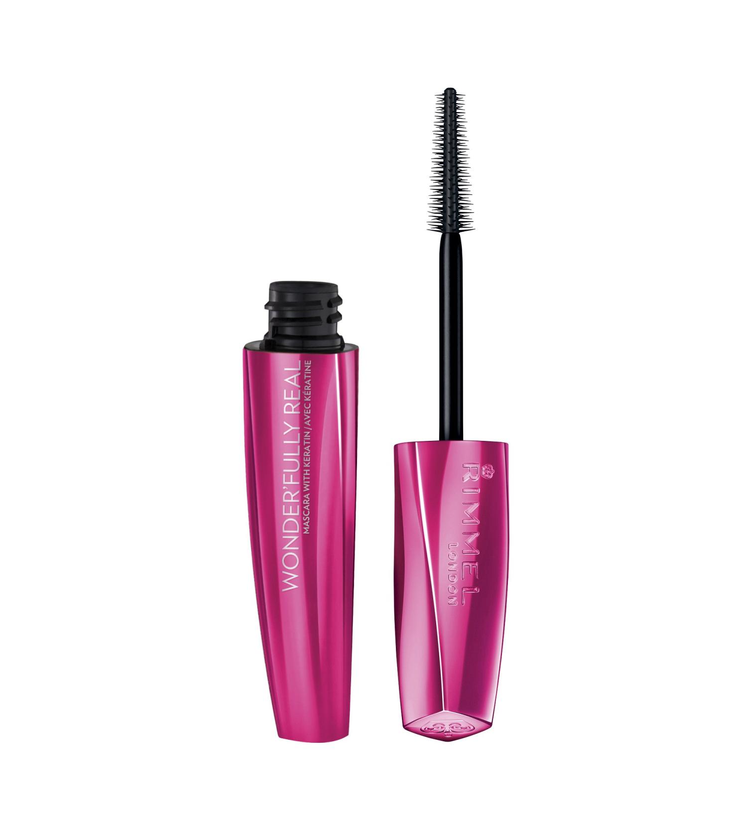 Rimmel Wonder'fully Real Waterproof Black Mascara 0.37 oz - Long-lasting Definition - Buy Online on GoSupps.com