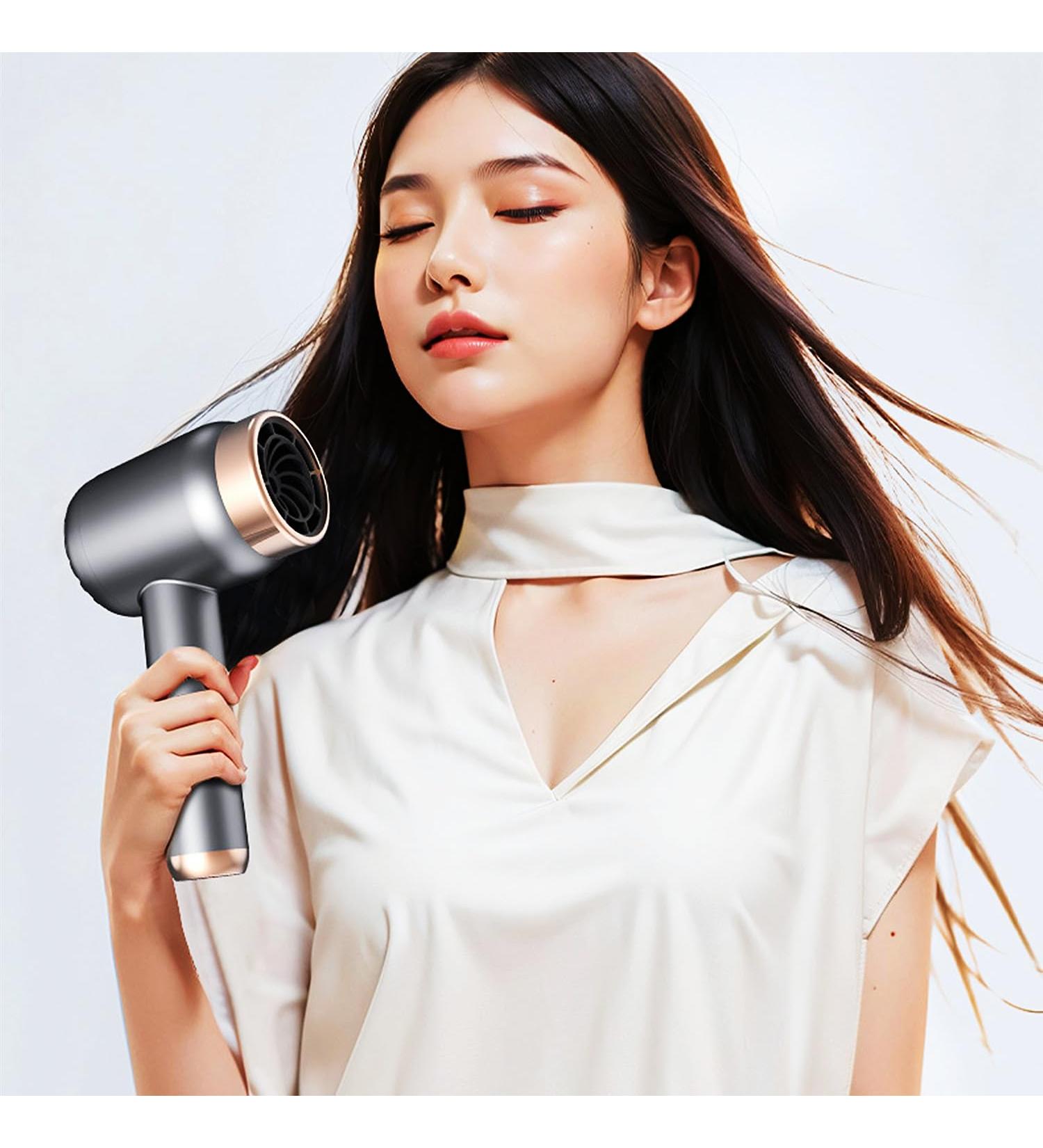 WTTTTW Handheld Cordless Hair Dryers 1000W Portable Hairdryers w/Hot & Cold Air Type-C Rechargeable Blow Dryer Travel Ionic Hair Dryer for Women Kids Outdoor Camping Beaches - Buy Online on GoSupps.com