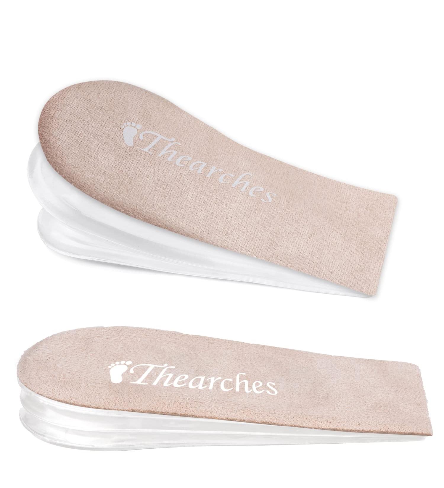 Adjustable Orthopedic Heel Lift Insole Inserts with Gel for Leg Length Discrepancy and Heel Pain - Beige S(W 4.5-9.5 M) | Ideal for Achilles Tendonitis, Heel Spurs, Plantar Fasciitis - Unisex - Buy Online on GoSupps.com