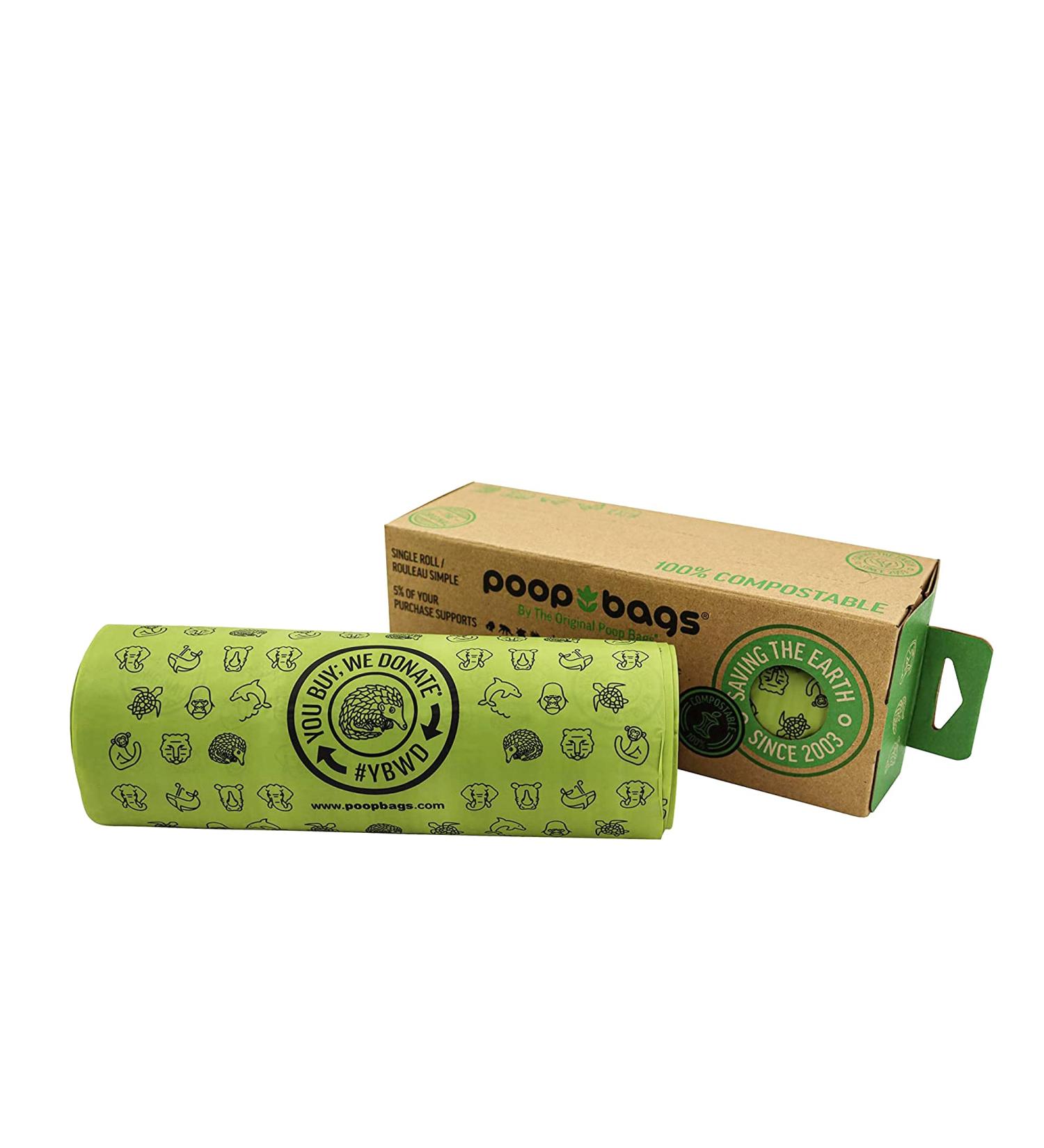 Jane Godall Institute Compostable Dog Poop Bags - Strong, Thick, Leak Proof | 200 Count - Buy Online on GoSupps.com