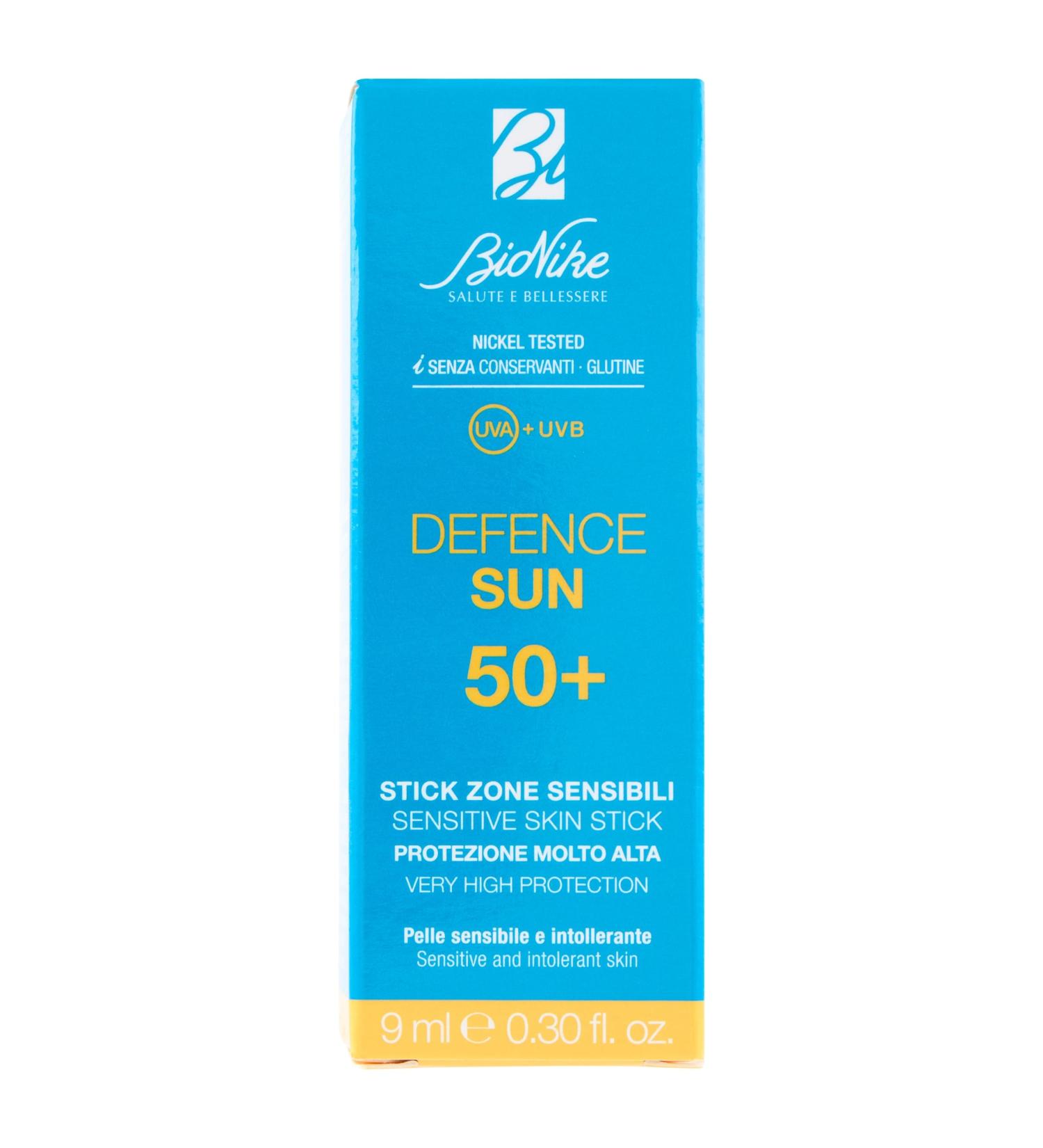 BioNike DEFENCE SUN 50+ STICK ZONE SENSIBLES 9 ML
