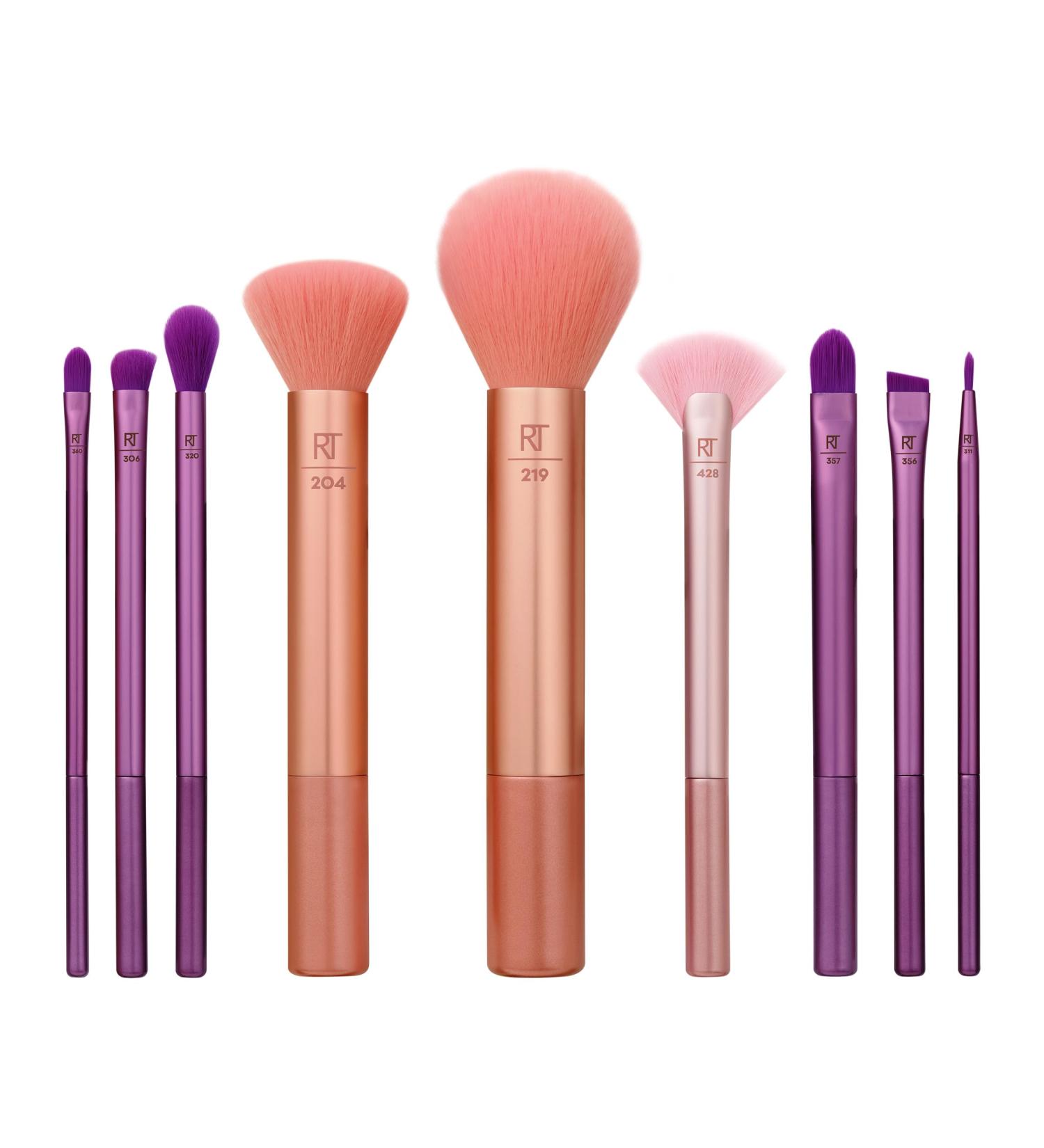 Real Techniques Insta Artist Brush Kit Face Cheek & Eye Brush Set Makeup Brush Kit For Foundation Blush Bronzer Concealer & Eyeshadow Professional Quality Makeup Tools 9 Piece Set - Buy Online on GoSupps.com