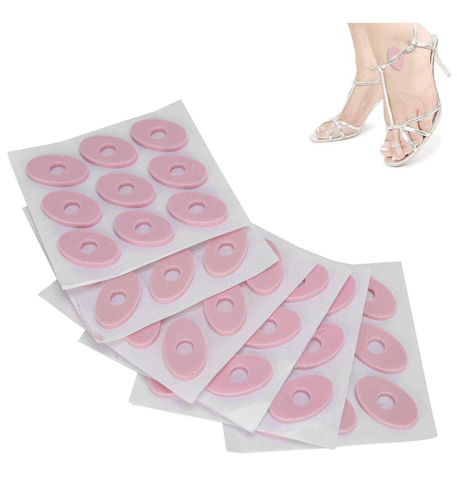 Corn Pads Cushion Callus Protectors - Soft Latex Foam, Elastic & Breathable Oval Pink Foot Care - Buy Online on GoSupps.com