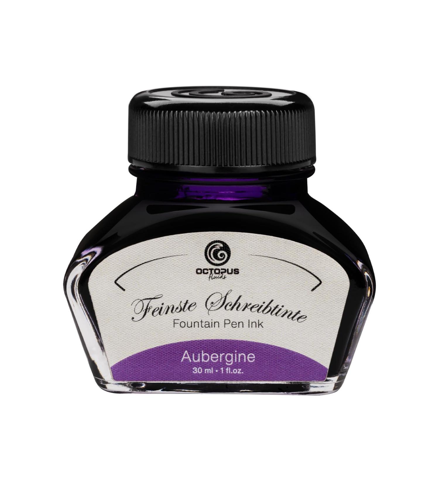 Octopus Fluids Fountain Pen Ink Fountain Pen Writing Ink Refill Ink Aubergine 30ml - Buy Online on GoSupps.com