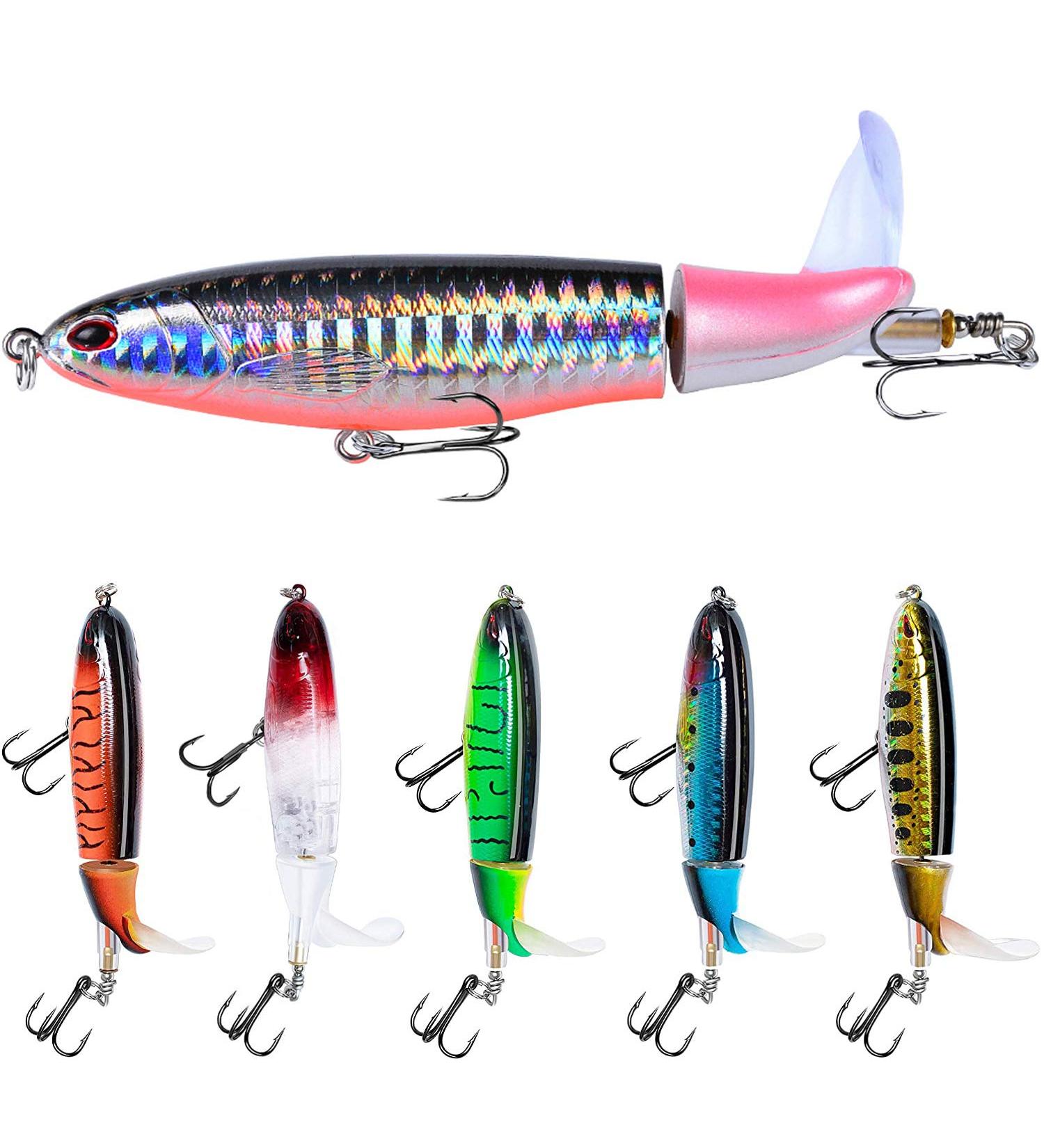 6PCS Bass Fishing Lure Set with Rotating Tail and Floating Design - Perfect Gift for Anglers | Hard Bait Fishing Lures Kit with Box - Ideal for Bass Fishing Enthusiasts - Buy Online on GoSupps.com