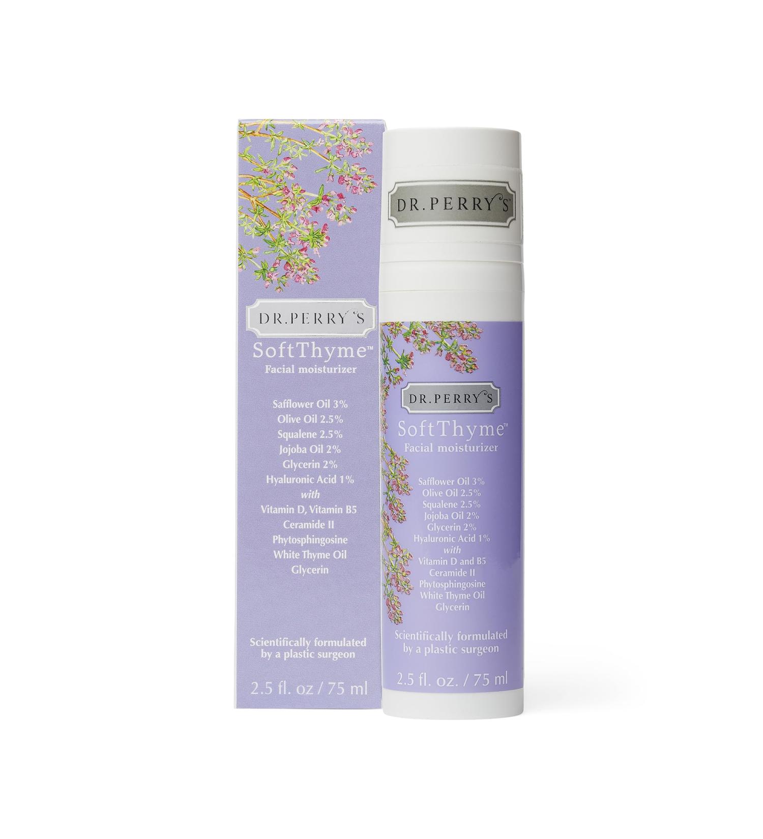 Dr. Perry s SoftThyme Facial Moisturizer - Natural Oils & Ceramides 2.5 Fl Oz | International Shipping - Buy Online on GoSupps.com