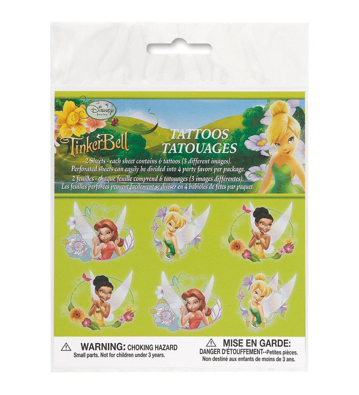 Disney Fairies Tattoos  12ct