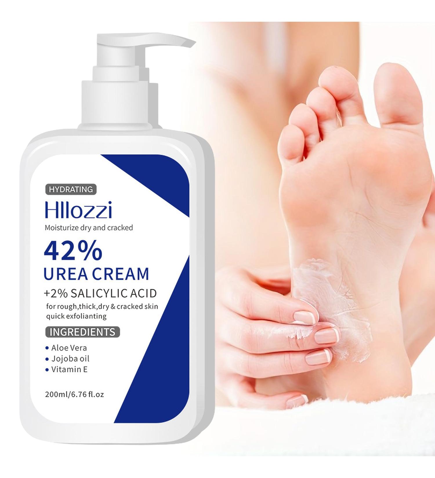 MrCuvaryas Urea Cream 45% with 2% Salicylic Acid Shea Butter Foot Healing Lotion for Dry Cracked Skin and Rough Calluses 200ml - Buy Online on GoSupps.com