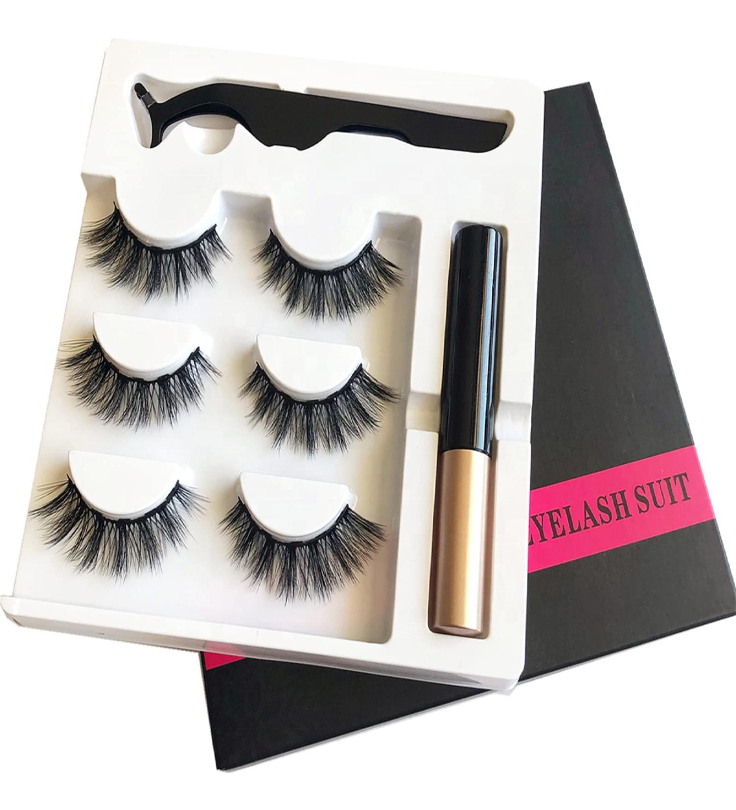 Scorpio Magnetic Eyelash Set False Eyelash Waterproof Magnetic Eyelashes Glue Free and Natural 3D False Eyelashes - Buy Online on GoSupps.com