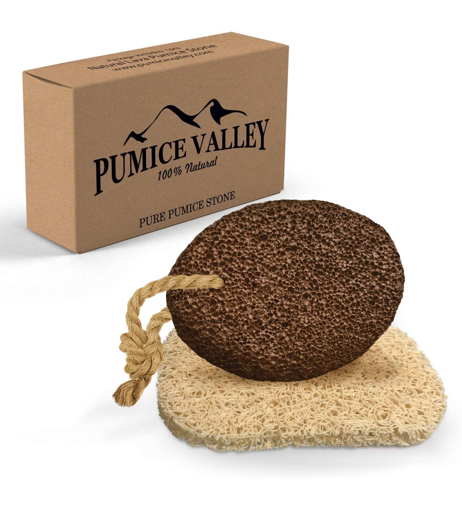 Pumice Stone for Feet Callus Remover - Natural Lava Foot Scrubber for Dead Skin Removal - Exfoliating Stone for Dry Cracked Heels & Hands - Buy Online on GoSupps.com