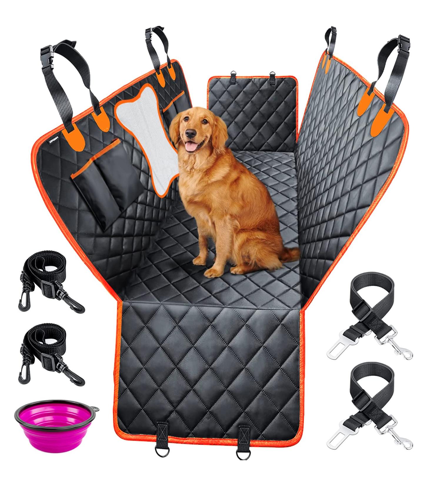 Mrwizms Waterproof Dog Car Back Seat Blanket - Scratch-Resistant Non-Slip for All Cars Vans & SUVs - Buy Online on GoSupps.com