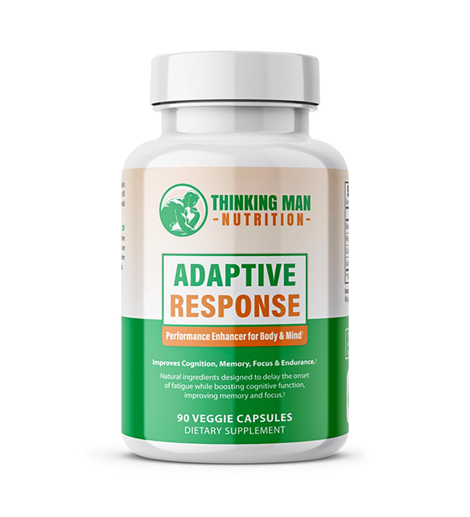 Adaptive Response Brain Supplements for Memory and Focus | Nootropics Brain Support Supplement with Adaptogens | Lion s Mane Bacopa Cordyceps | Stress Relief & Focus Supplement | 90 count - Buy Online on GoSupps.com