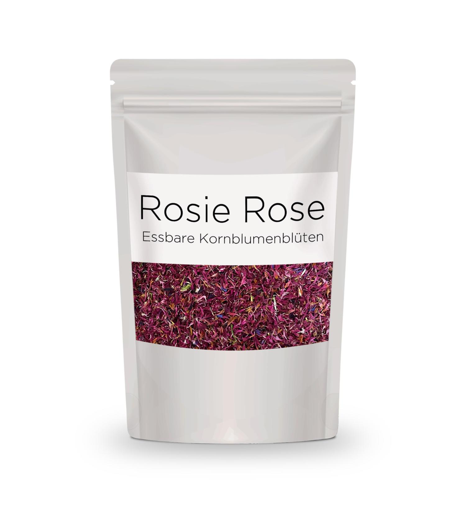 Rosie Rose Edible Flowers - Sunset Mix 50g Dried Rose Petals for Wedding Cakes & Baking - Natural Edible Decoration - Buy Online on GoSupps.com