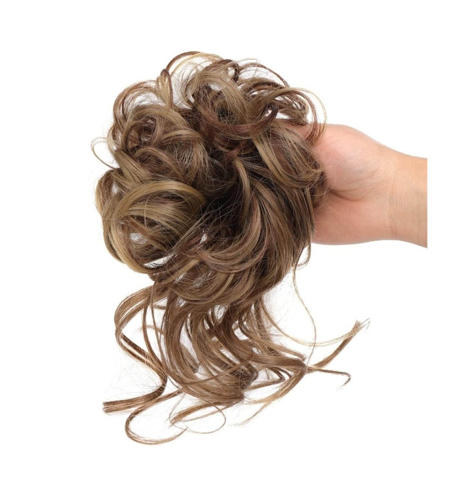 Messy Bun Hair Piece for Women Pieces Curly Chignon Donut Scrunchie for Women Messy Bun Hair Piece Synthetic Tousled Updo Hair Buns Extension Elastic Hair Band Hair Fake Hair Accessories for Women 12H24 - Buy Online on GoSupps.com