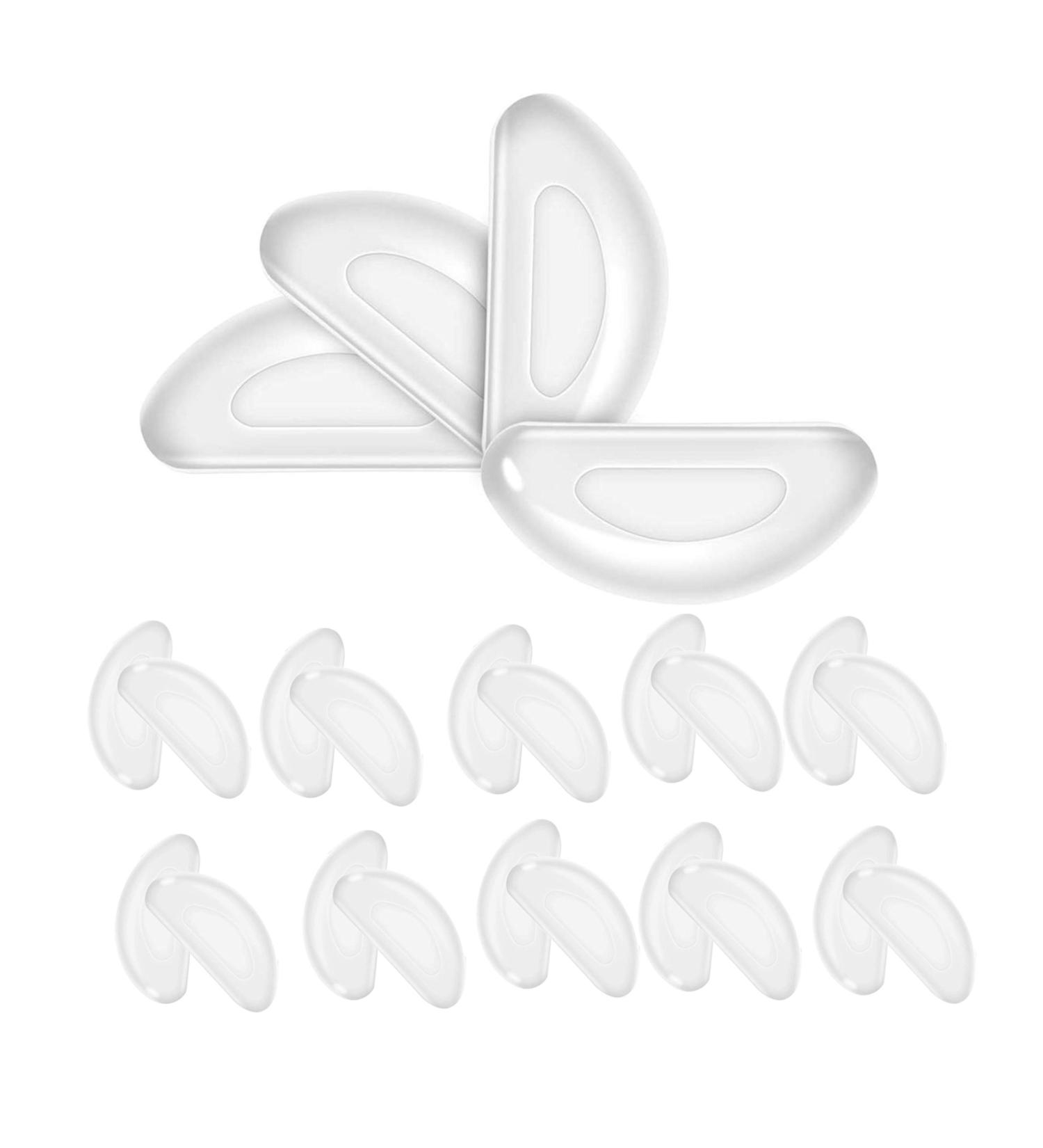 Silicone Eyeglass Nose Pads - Hypo-allergenic Adhesive Nose Grips for Glasses and Sunglasses (12 Pairs) - Buy Online on GoSupps.com