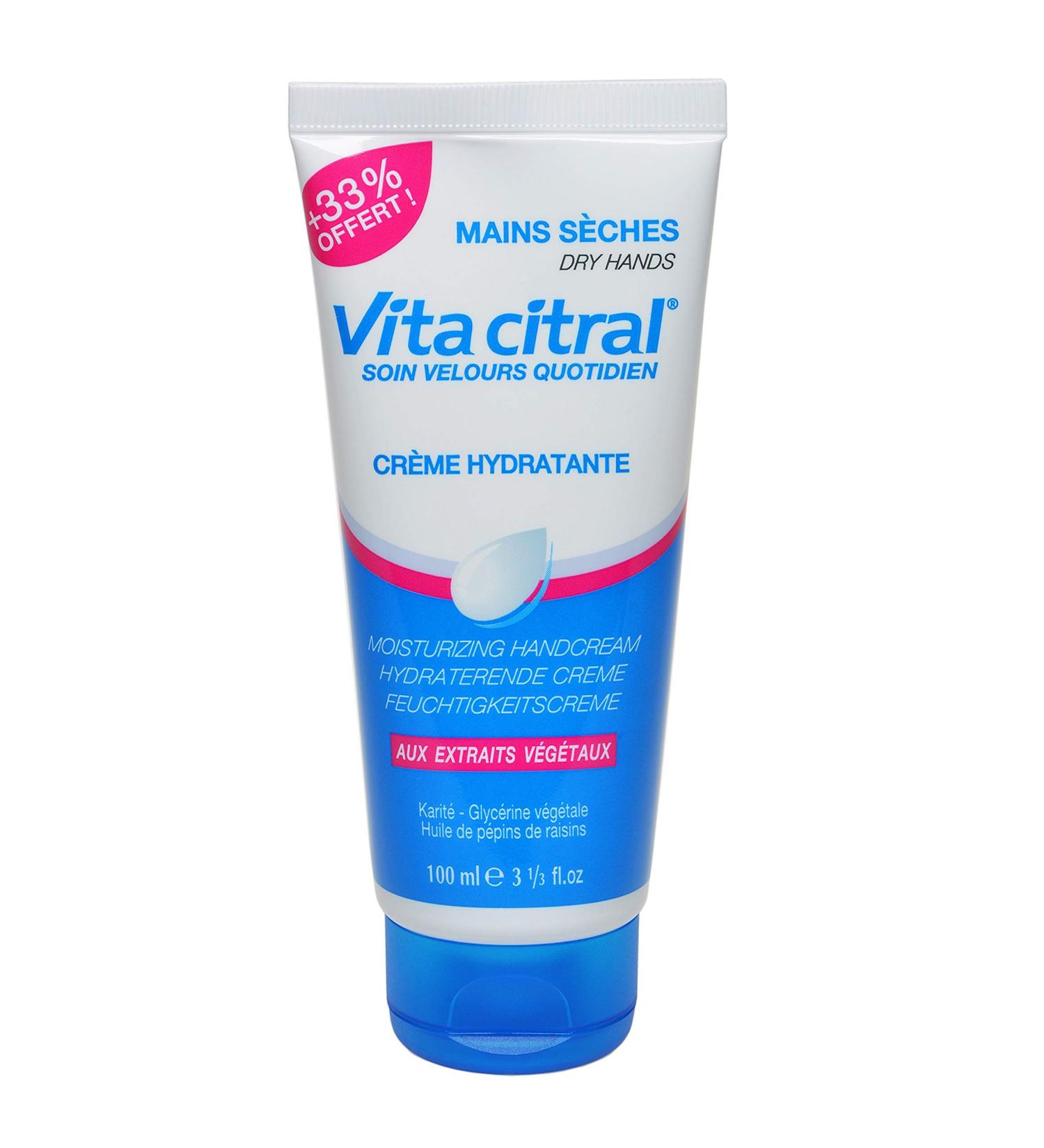 Vita Citral Moisturizing Hand Cream 100ml + 33% Free - Intense Moisturizing and Soothing for Dry Hands - Buy Online on GoSupps.com