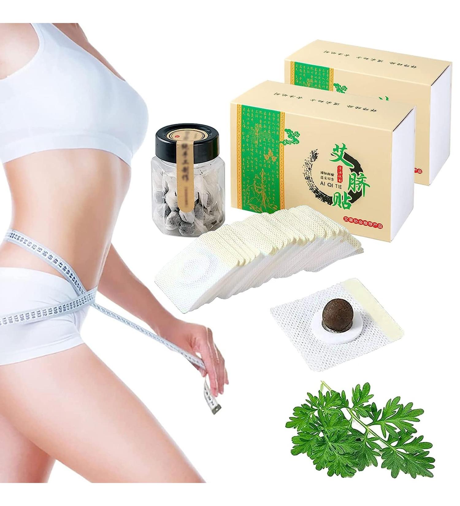 Natural Herbal Belly Stickers - 60PC Mugwort Detox Navel Stickers for Effective Detoxification - Buy Online on GoSupps.com