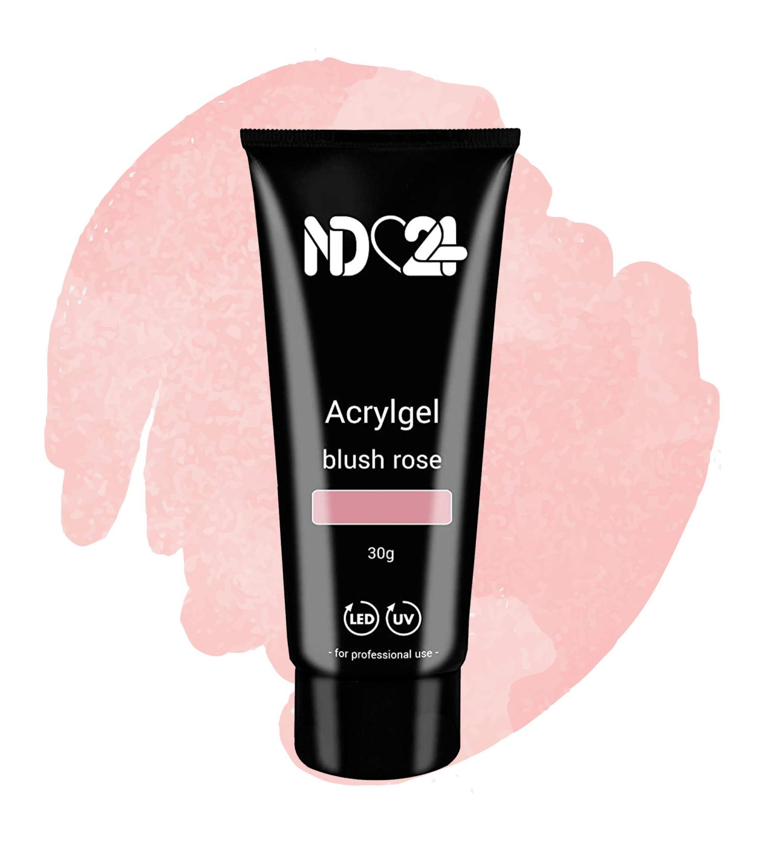 ND24 Nail Design Acrylic Gel Tube - Blush Rose - 30g | Premium Nail Art Supplies for Professional and DIY Manicures - International Shipping Available - Buy Online on GoSupps.com
