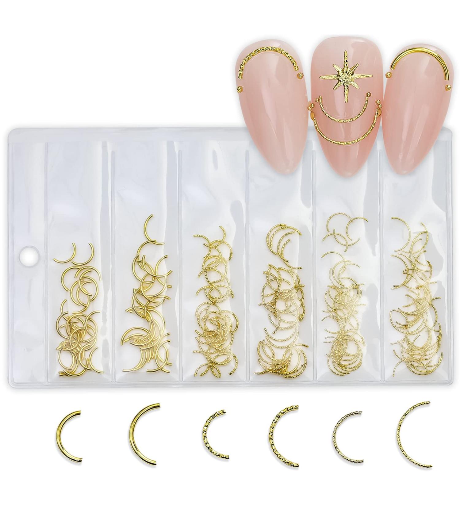 FEIlei 3D Nail Charms Heart Nail Art Studs Nail Jewelry for DIY Crafts Nail Art Decor - Buy Online on GoSupps.com