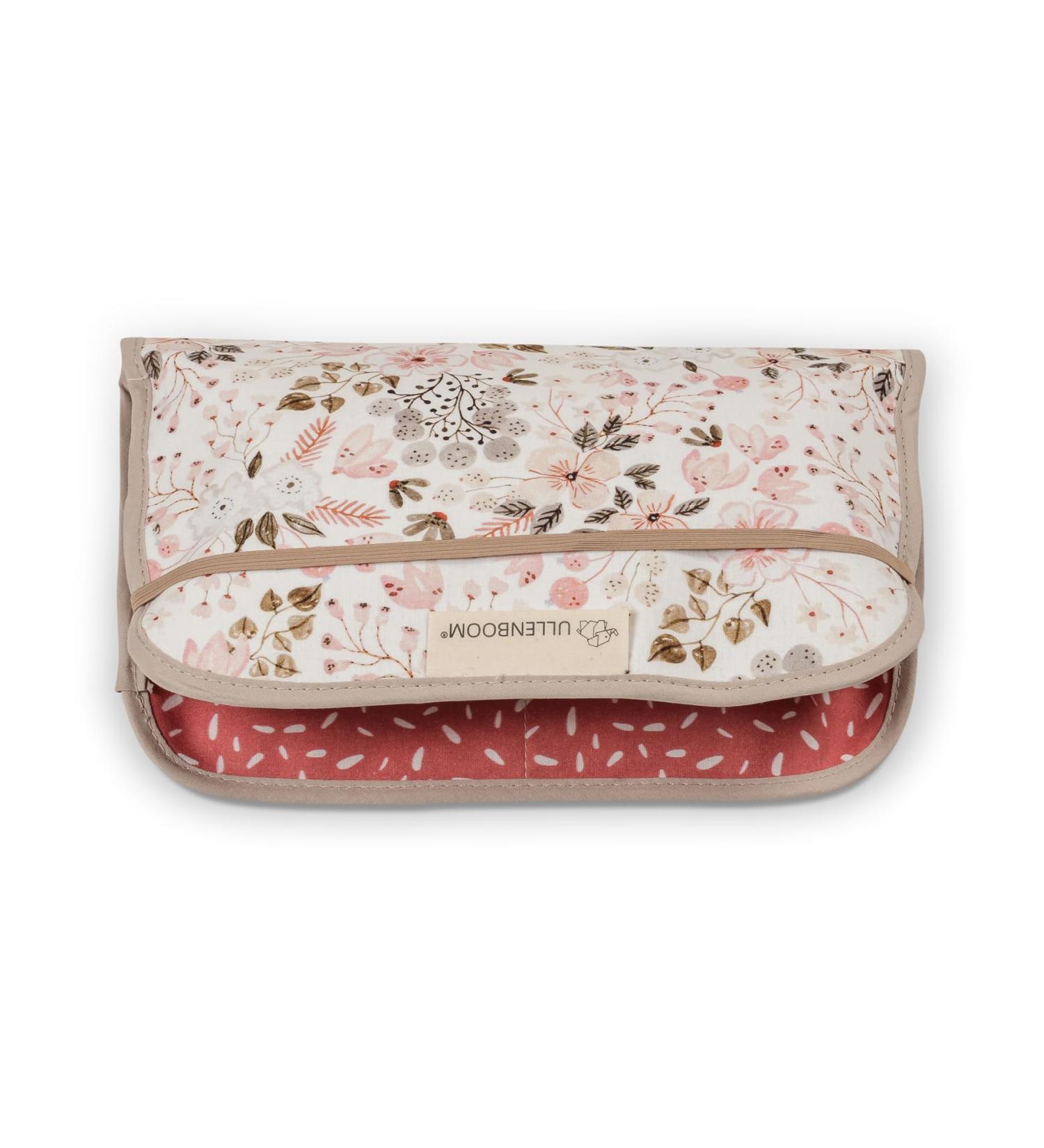 ULLENBOOM Diaper Pocket - Compact Diaper Bag for 3 Diapers & Wipes | Made in EU | Casual Pink Flowers - Buy Online on GoSupps.com