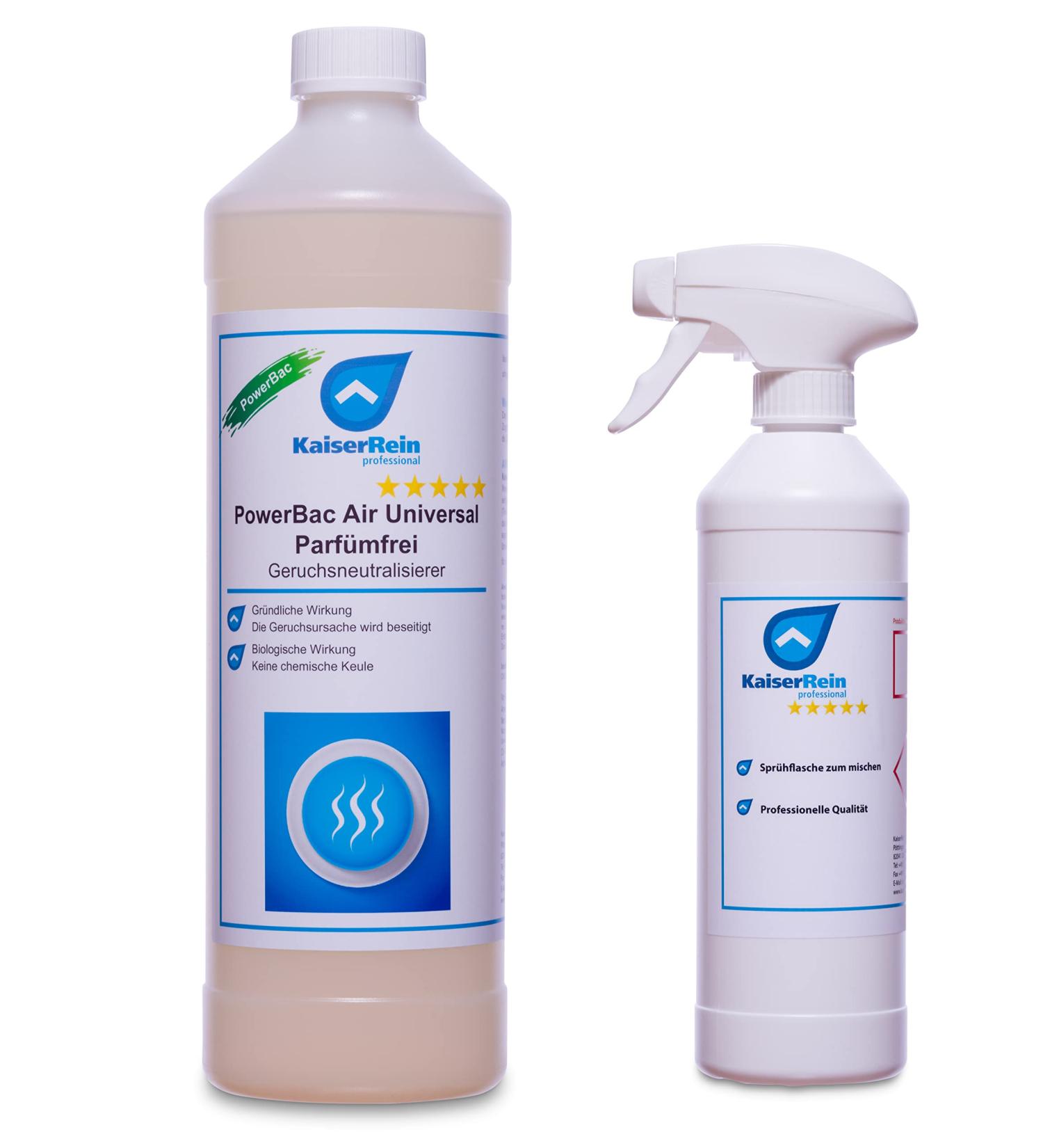 Kaiserrein 1L Odor Neutralizer - Powerbac Air Universal Perfume-Free Odor Remover for Apartments Cars & Pets - Eliminate Smoke Urine & Animal Smells - Buy Online on GoSupps.com