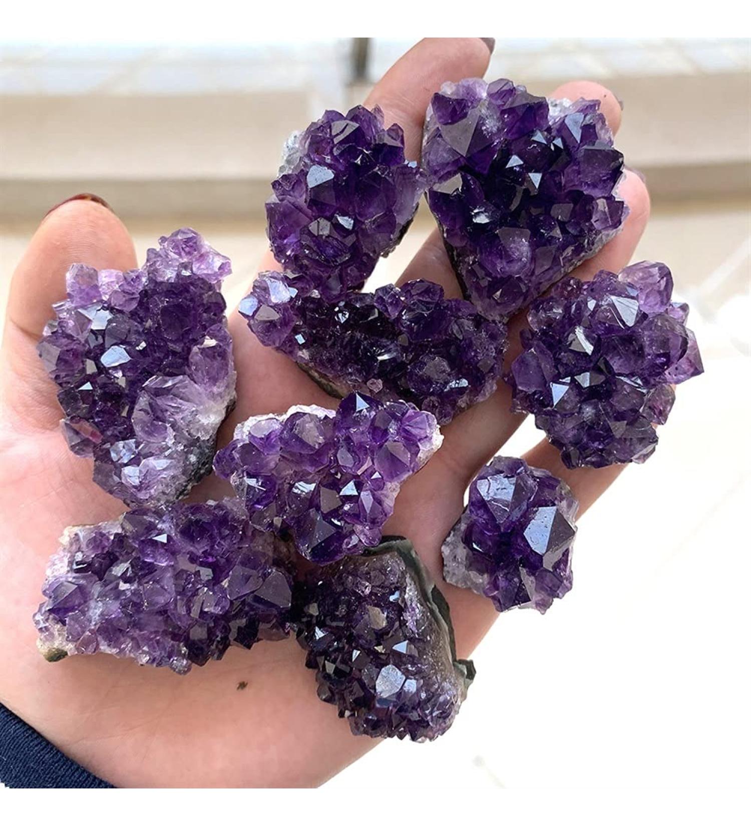 Natural Crystal Rough Crystal 1pc Natural Raw Amethyst Quartz Purple Crystal Cluster Stones Specimen Home Decoration Crafts Decoration Ornament (Size : 20-30g) - Buy Online on GoSupps.com