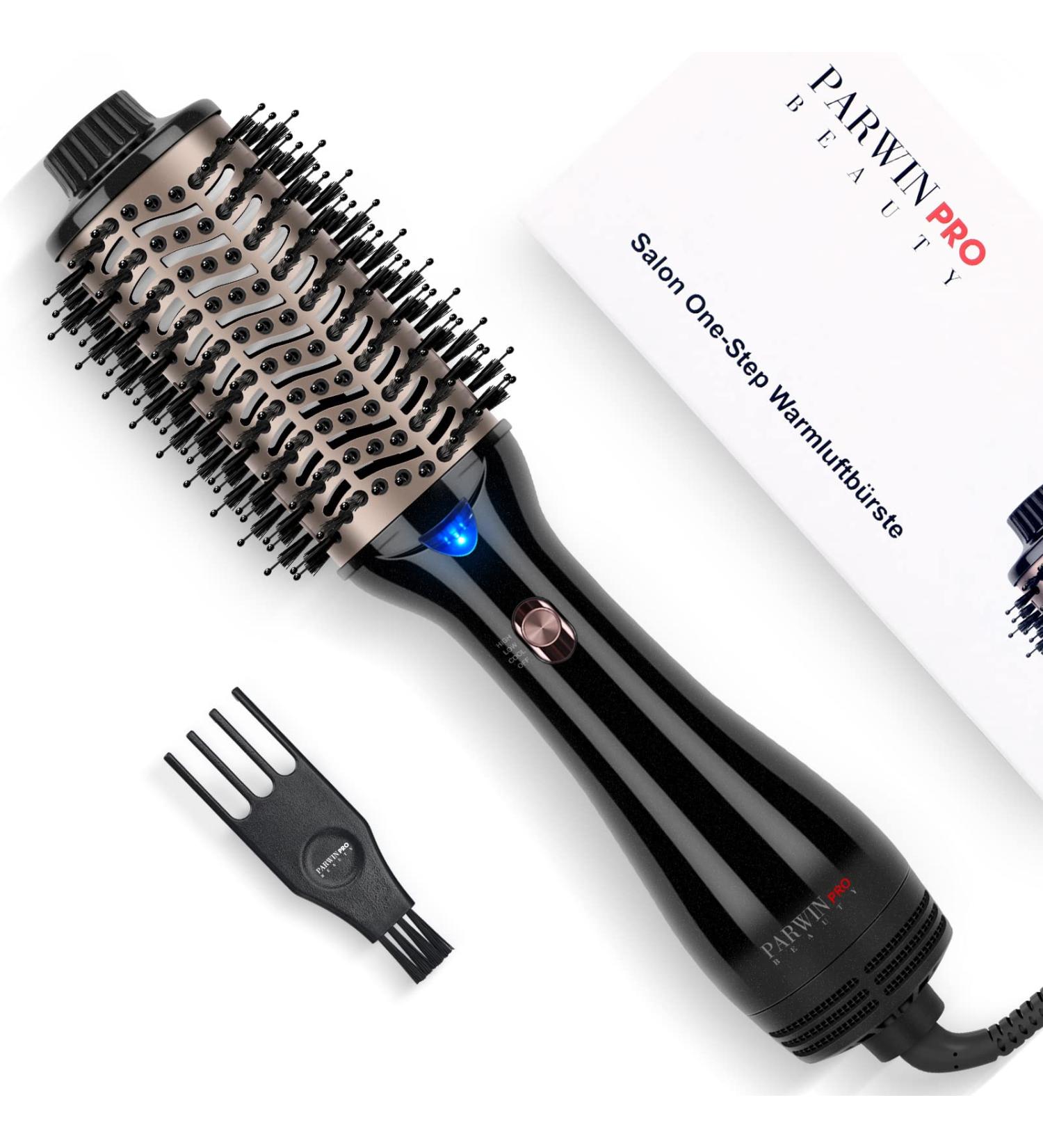 Parwin Pro Beauty 4-in-1 One-Step Warm Air Brush - 1000W Oval Hair Dryer & Volume Brush for Smoothing & Volume - International Shipping Available - Buy Online on GoSupps.com