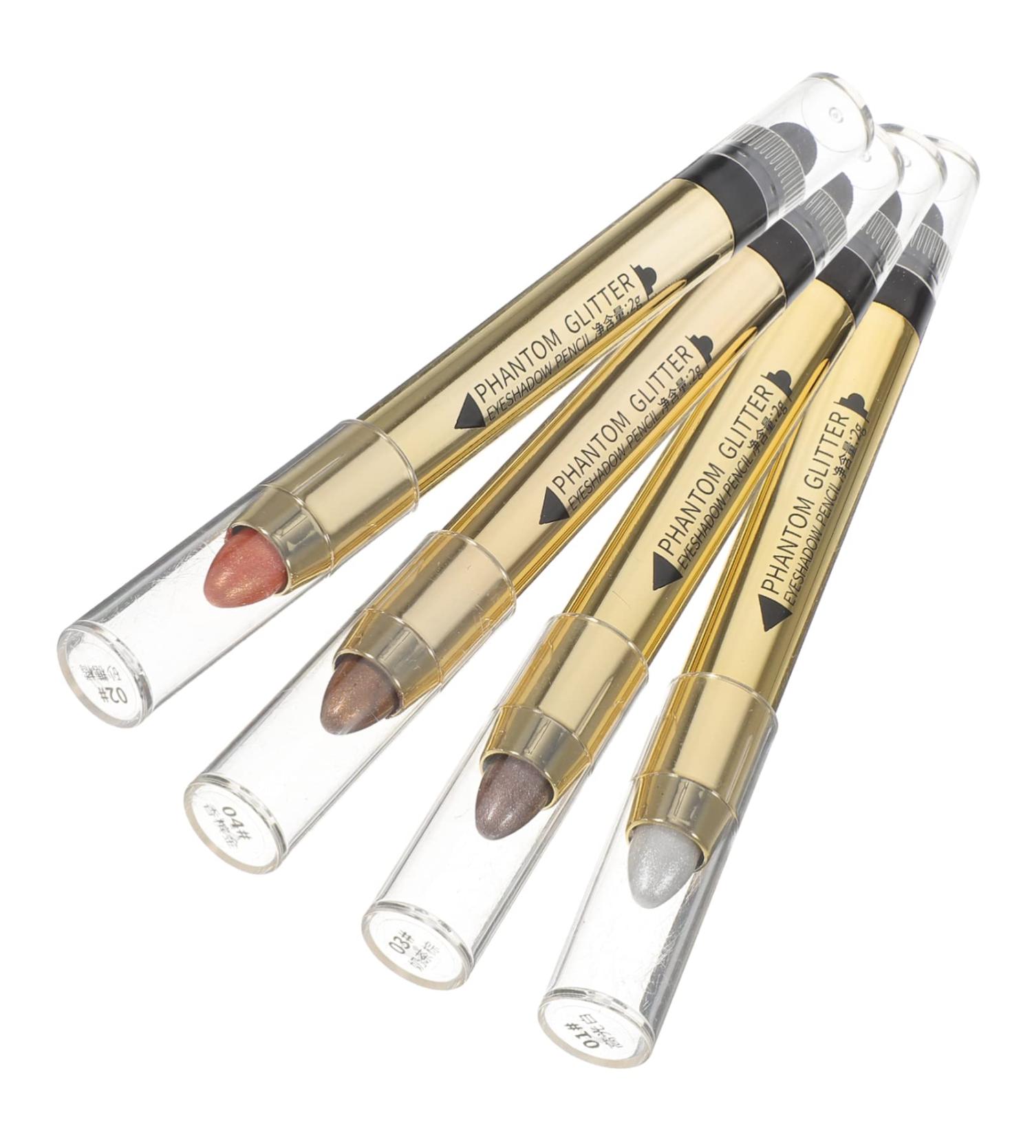 Beavorty 4pcs Highlighter Eyeshadow Pencil Eyeshadow Crayon Glitter Crayons Neutral Eyeshadow Plastic - Buy Online on GoSupps.com