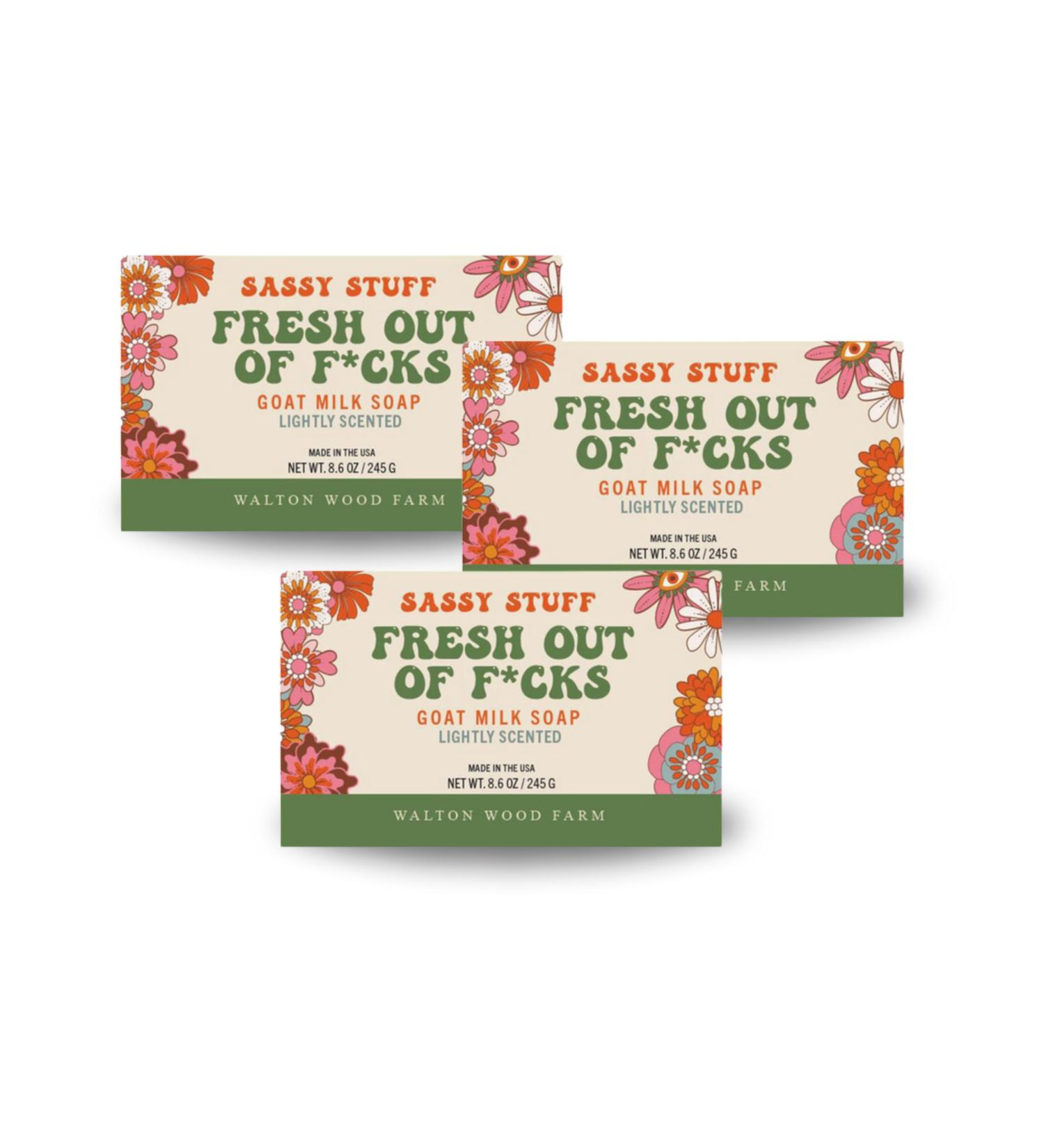 Walton Wood Farm Bar Soap - Fresh Out of F*CKS