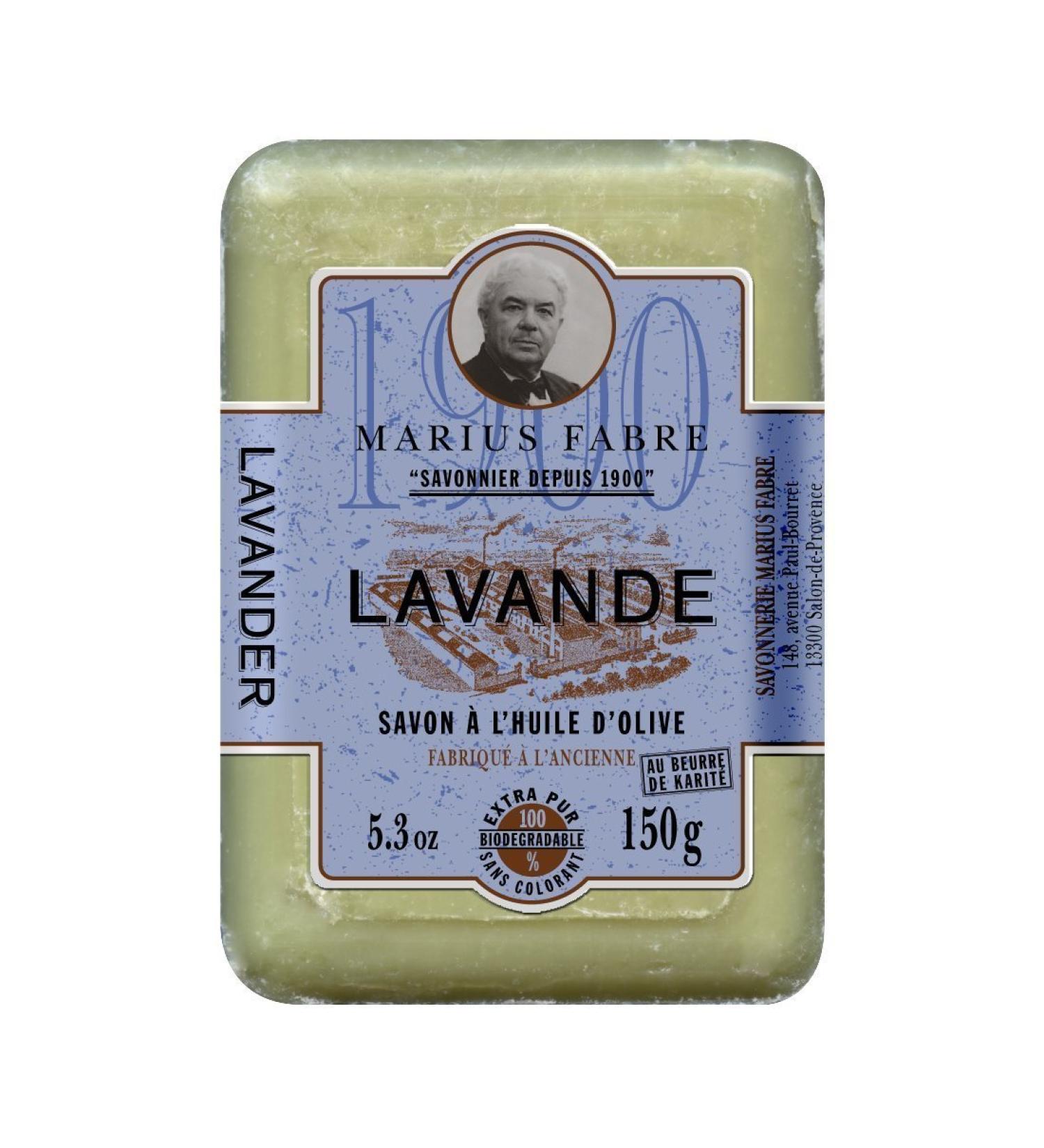 Marius Fabre Lavender Olive Oil Bar Soap 150g 5.3oz